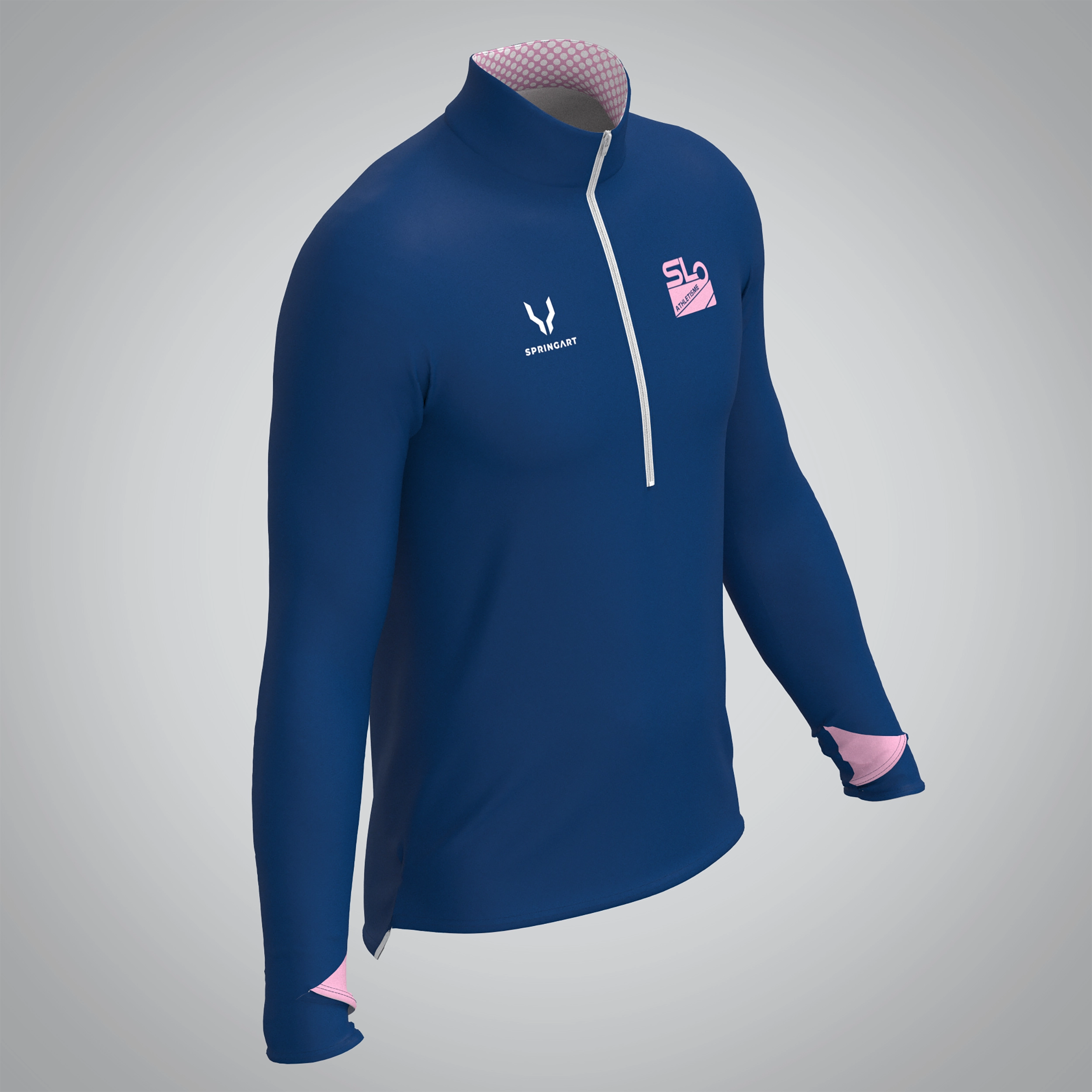 Quart Zip Homme Laval agglo Athlétisme 53