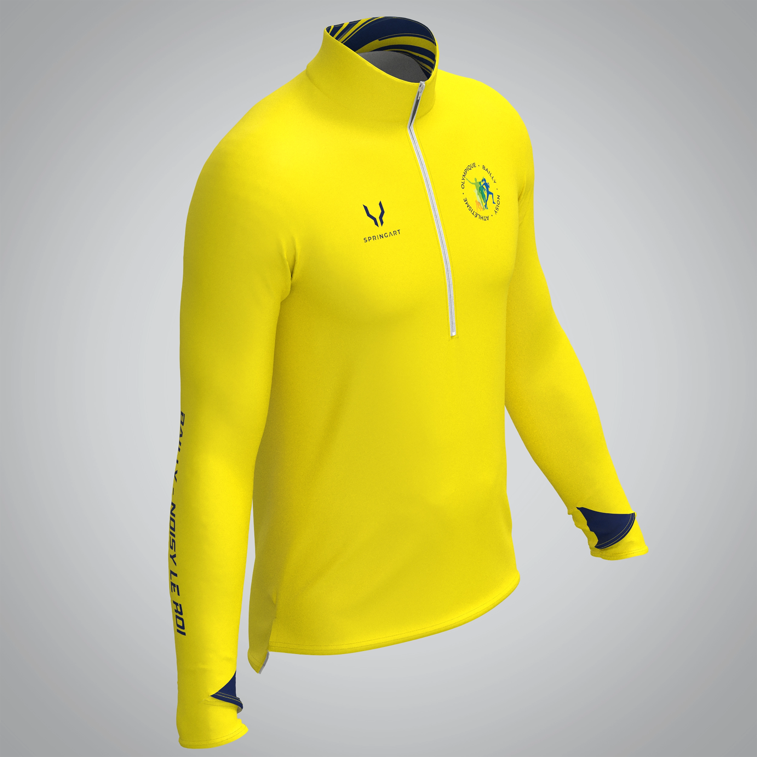 Quart Zip Homme Olympique Bailly Noisy le Roi