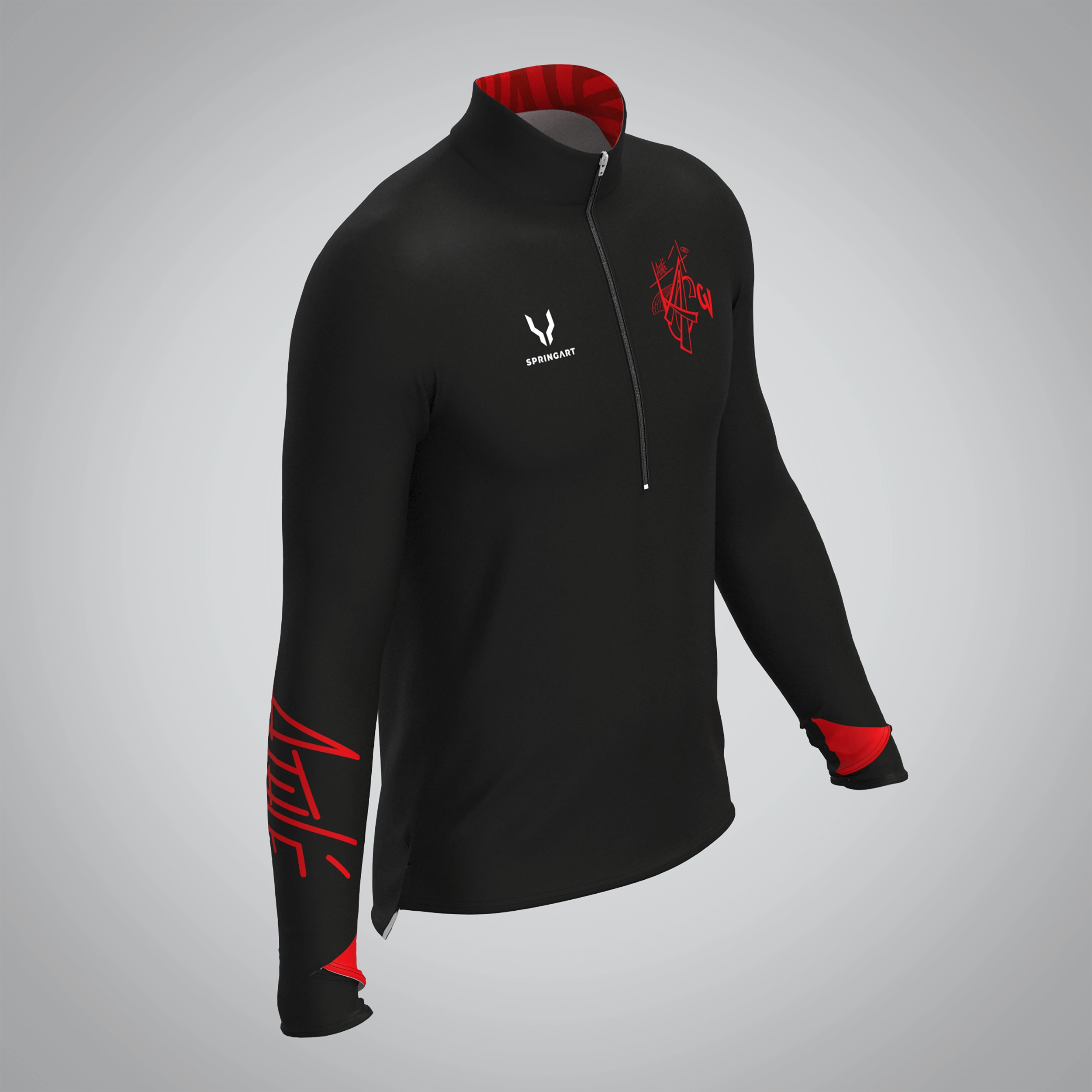 Quart Zip Femme AGCV Athlétisme