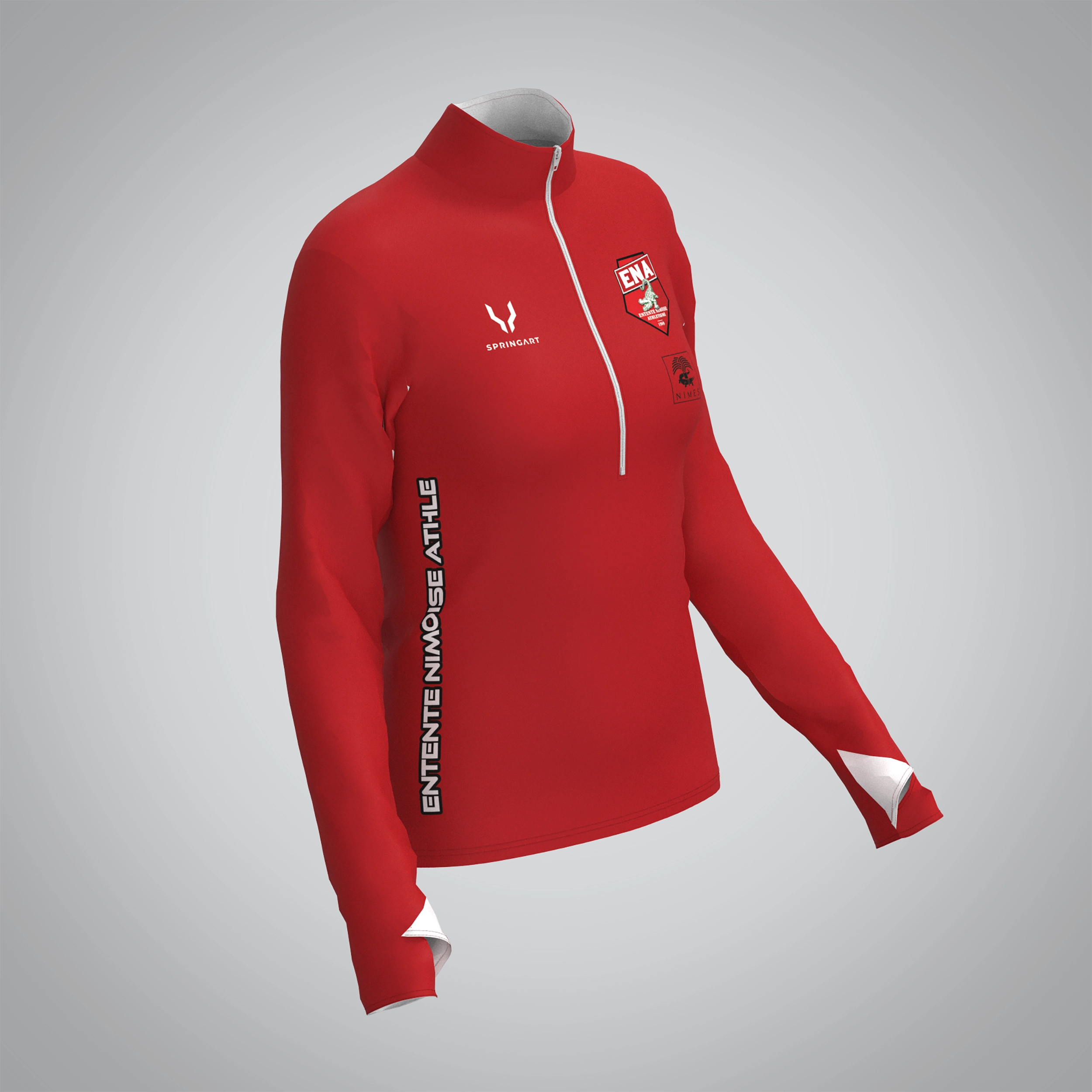 Quart Zip Femme Entente Nimoise Athlétisme