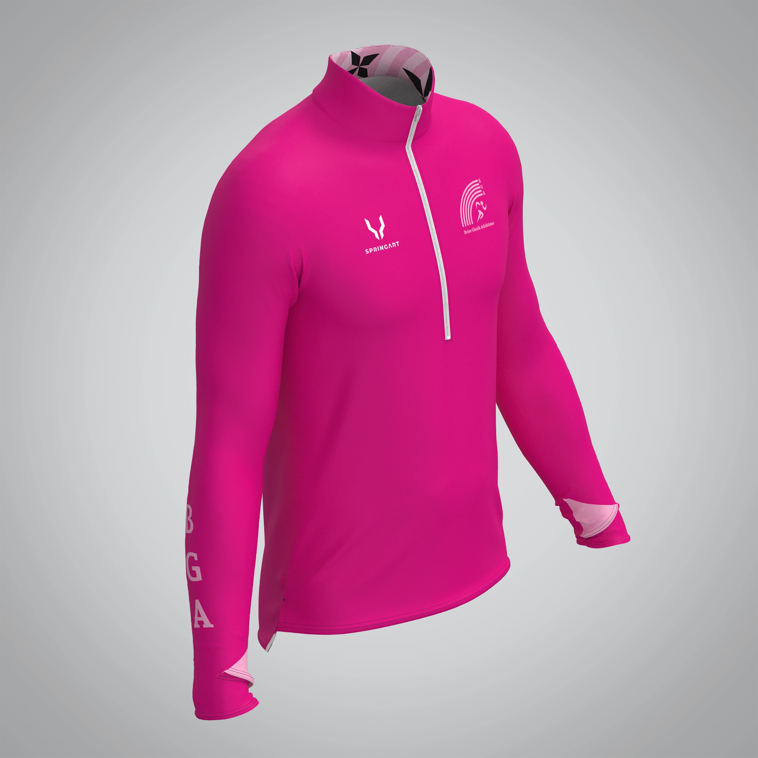 Quart Zip Femme Briec Glazik Athlétisme