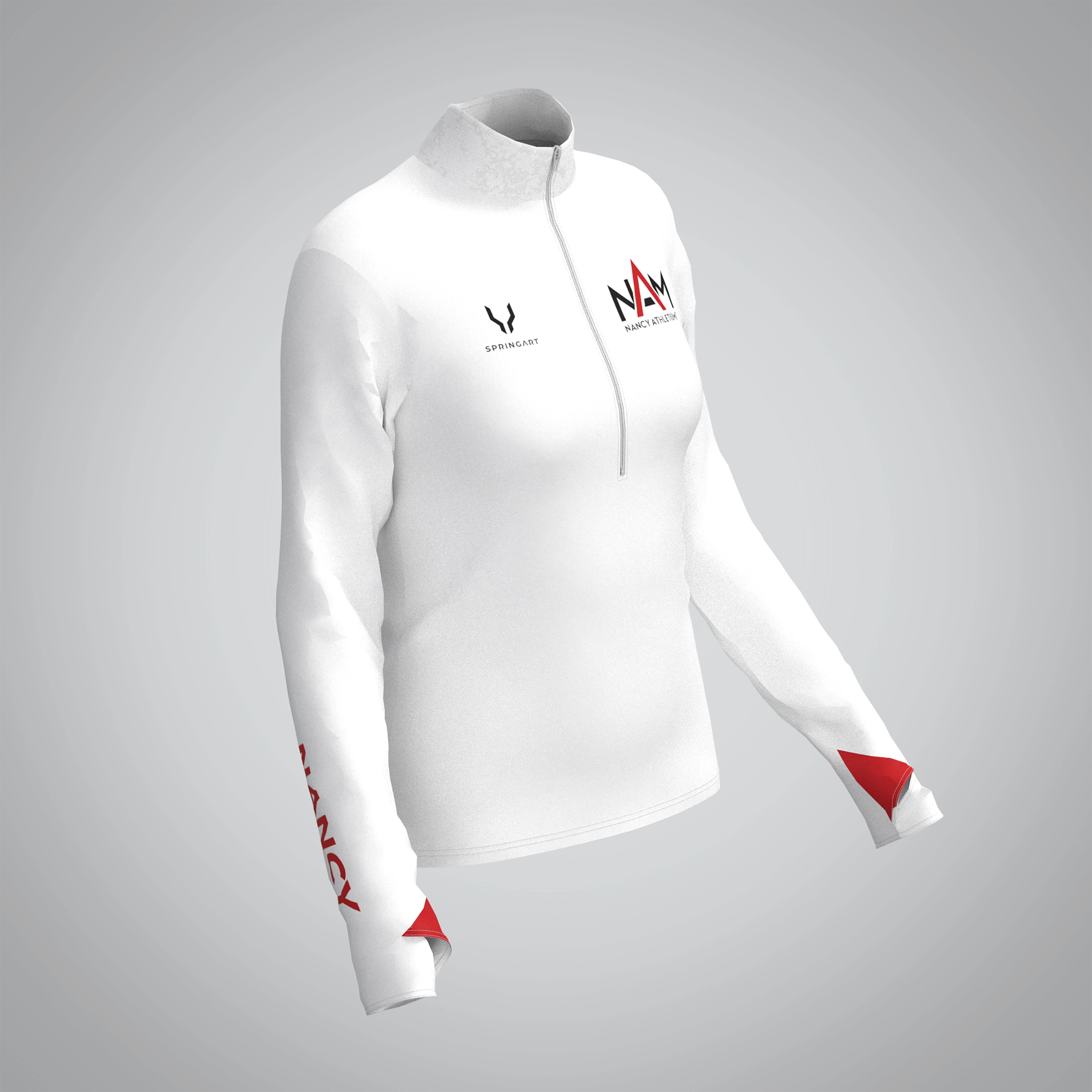 Quart Zip Femme Nancy Athlétisme Métropole