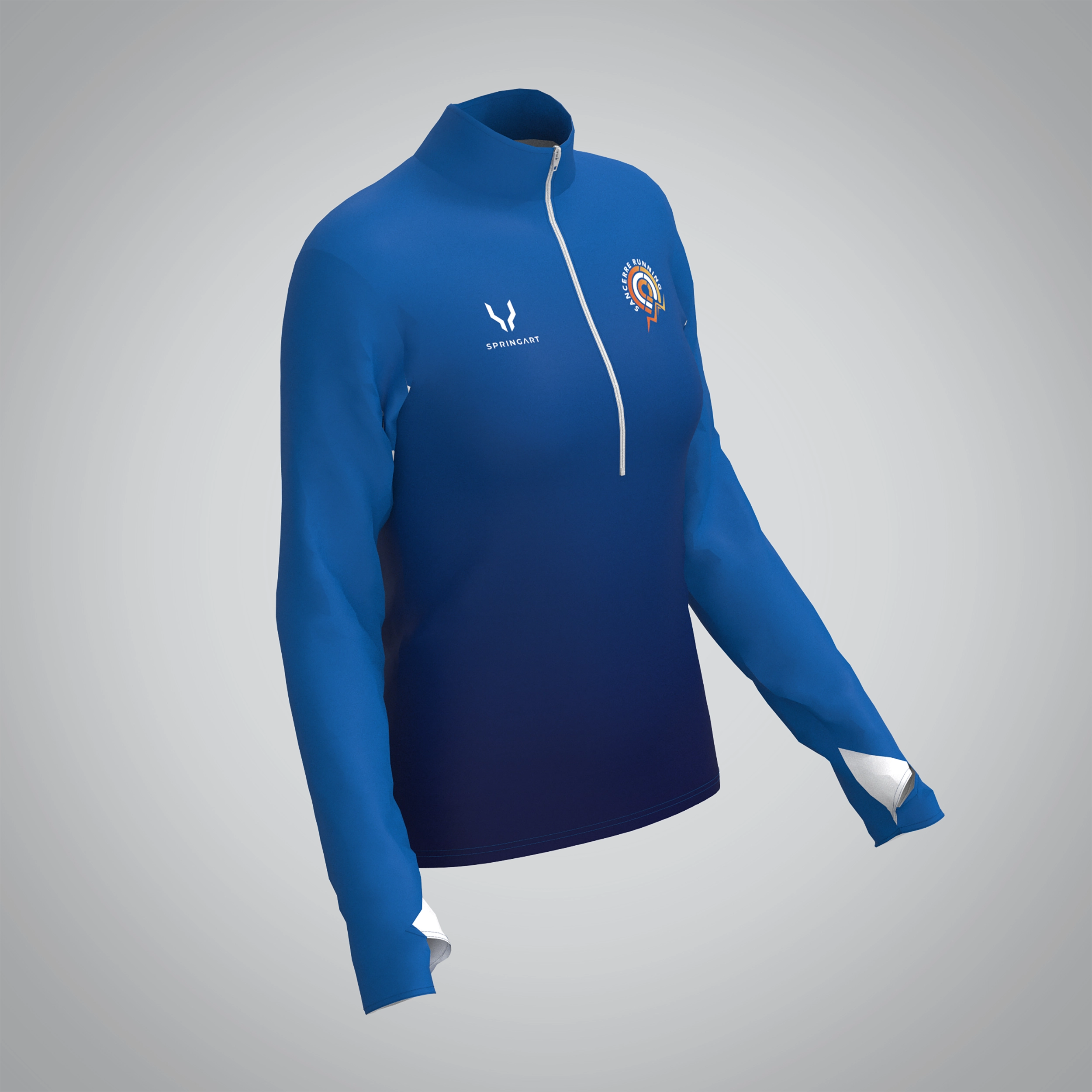 Quart Zip Femme Sancerre Running