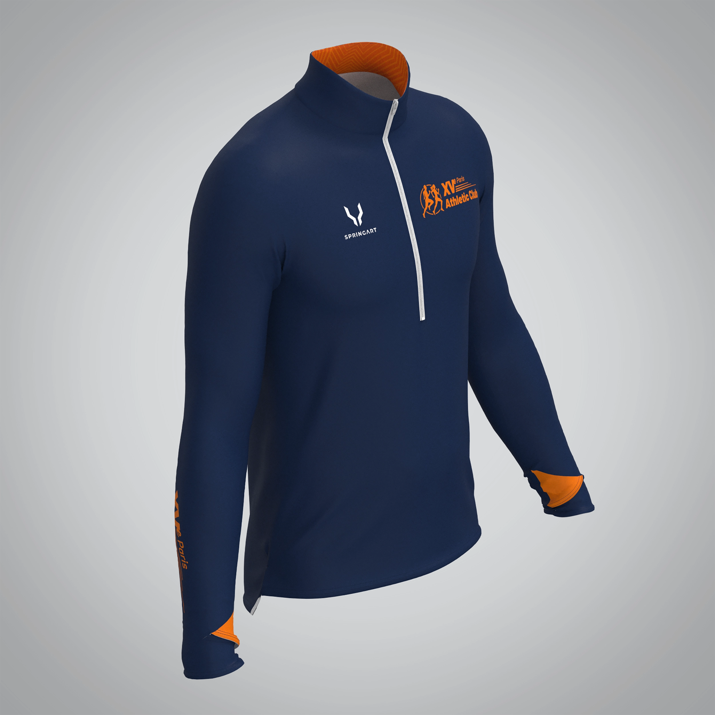 Quart Zip Femme XVe Athlétic Club