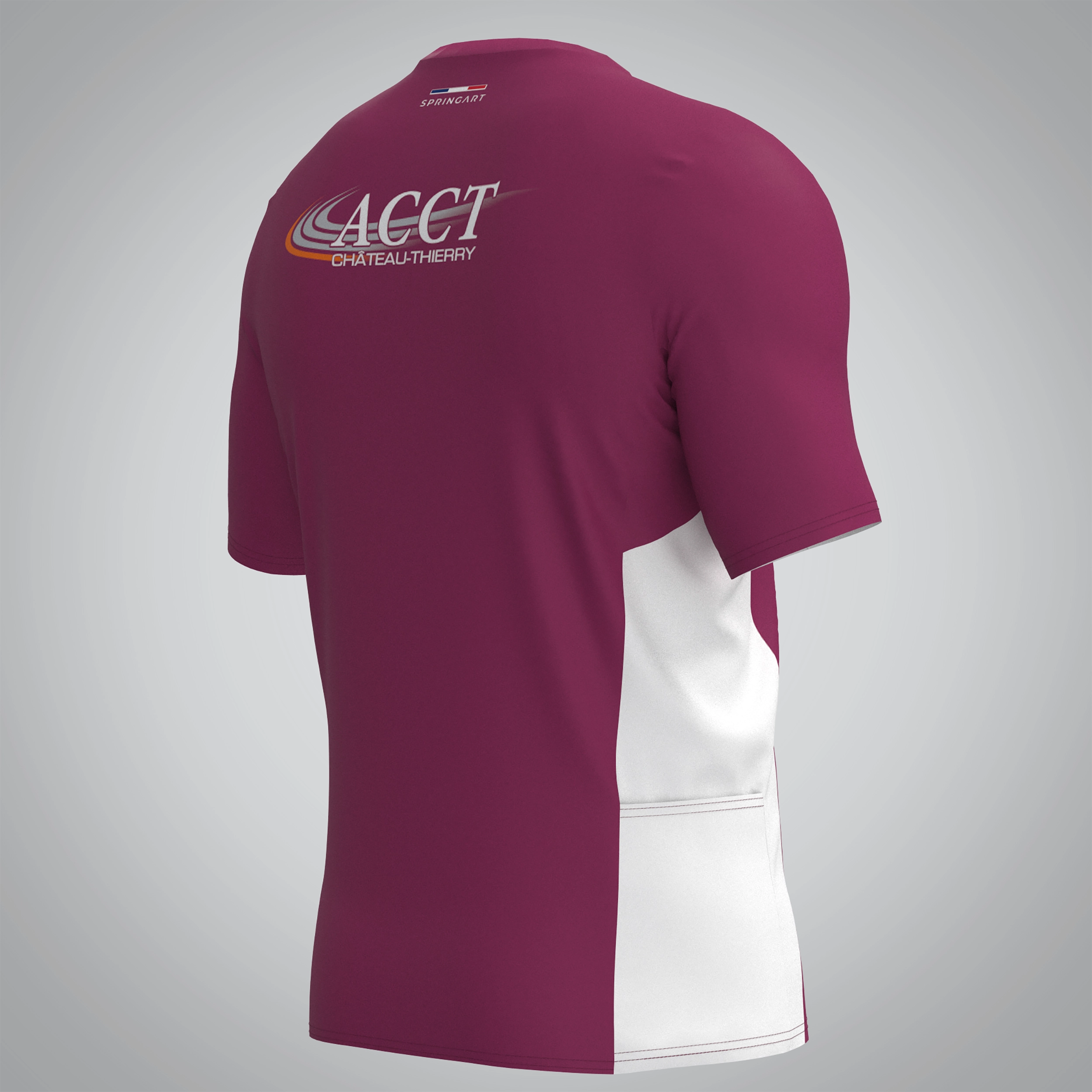 T-shirt Trail zip Homme V2.1 AC Chateau Thierry