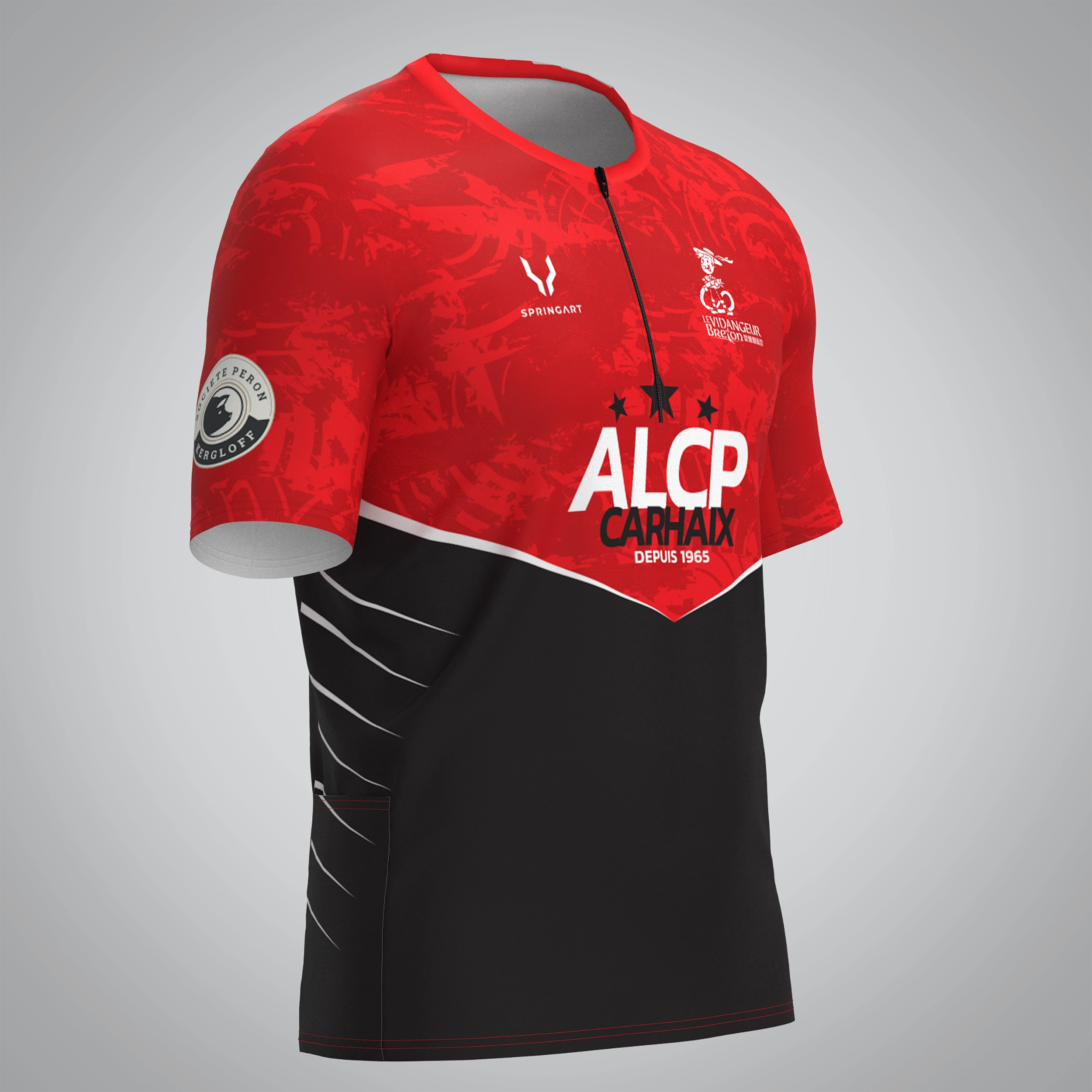 Men's Trail Zip T-shirt V2.1 ALCP Carhaix