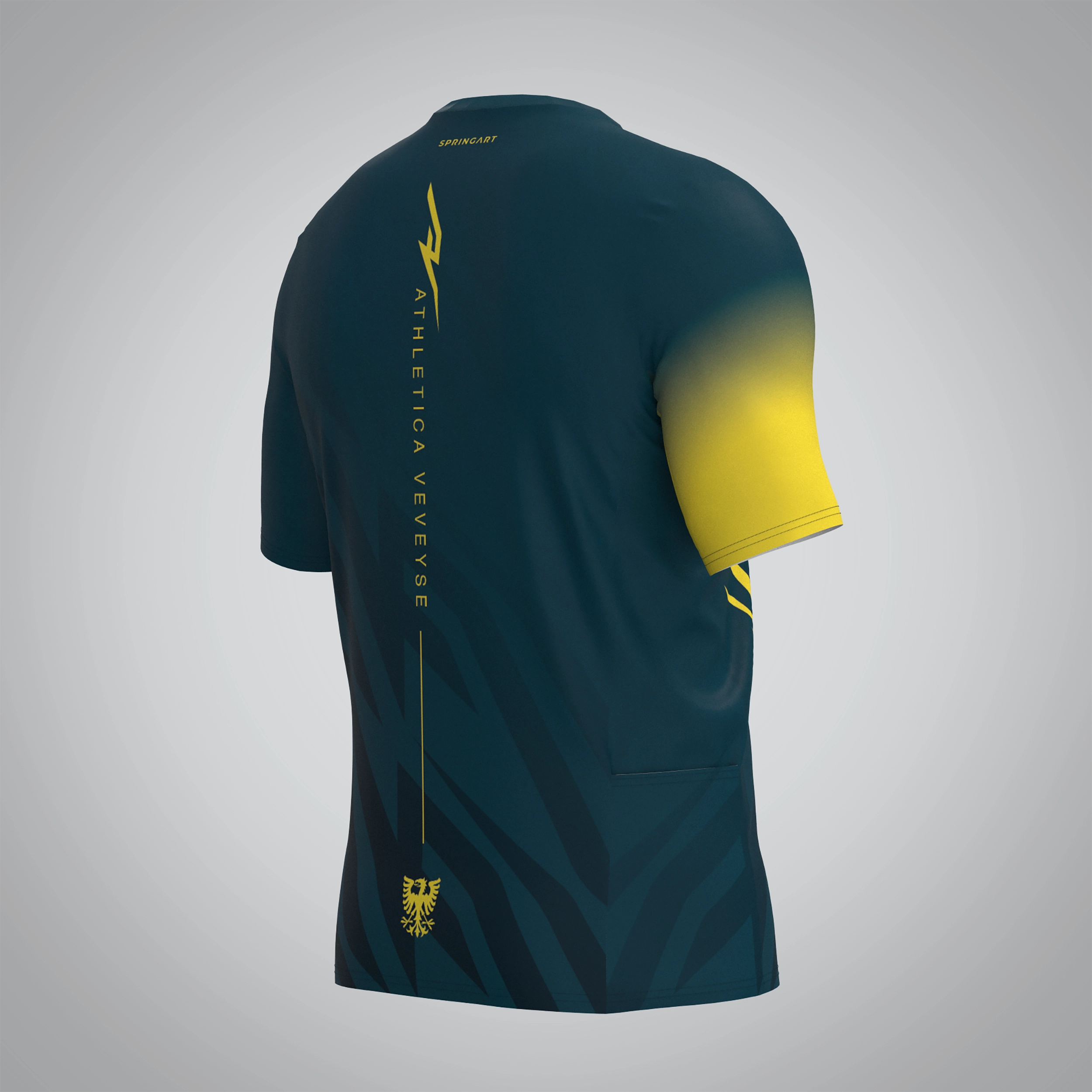 T-shirt Trail zip Homme V2.1 Athletica Veveyse