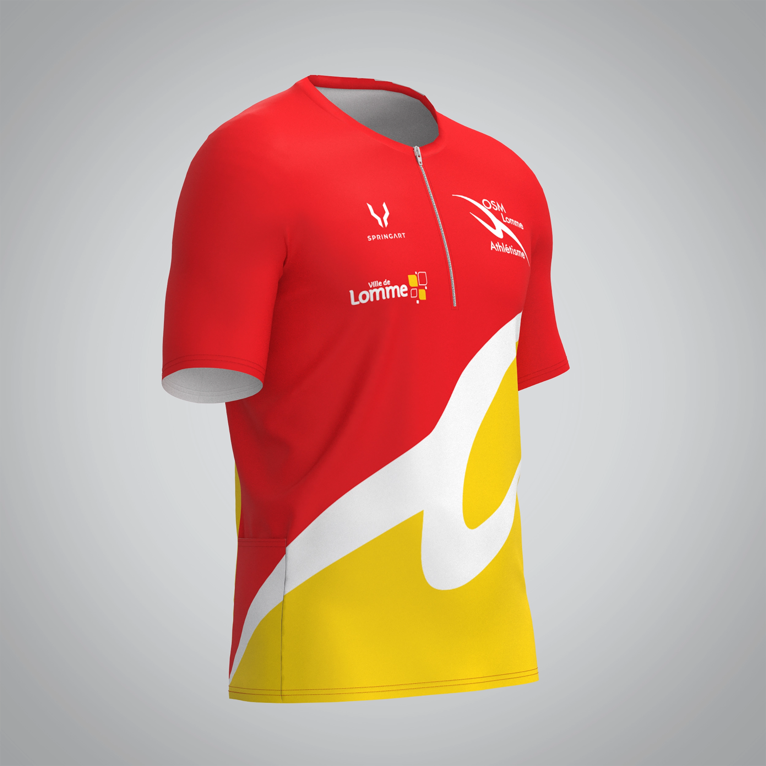 Men's Trail Zip T-Shirt V2.1 OSM Lomme Athletics