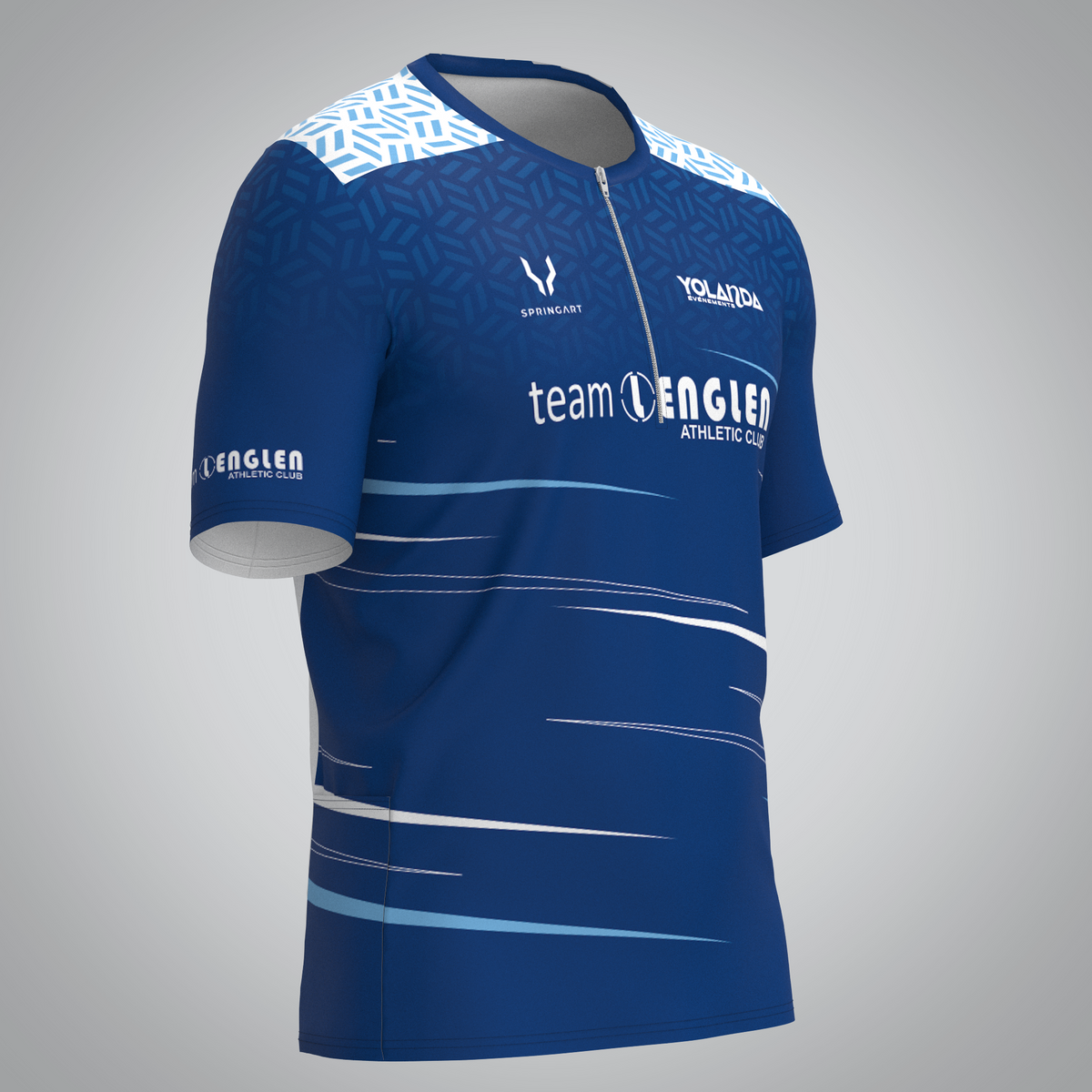 Trail zip Men's T-shirt V2.1 Team Lenglen