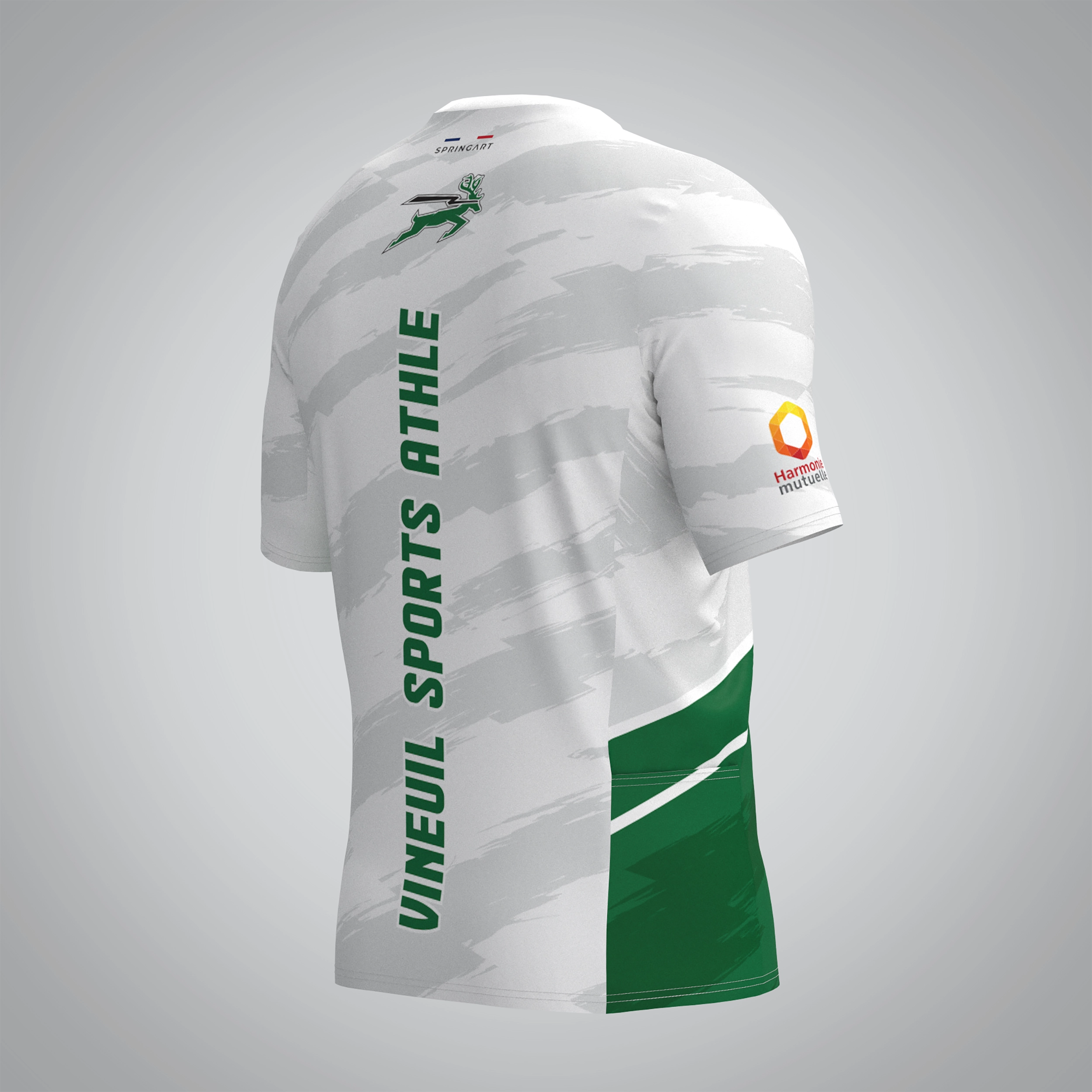 T-shirt Trail zip Homme V2.1 Vineuil Sport Athlétisme