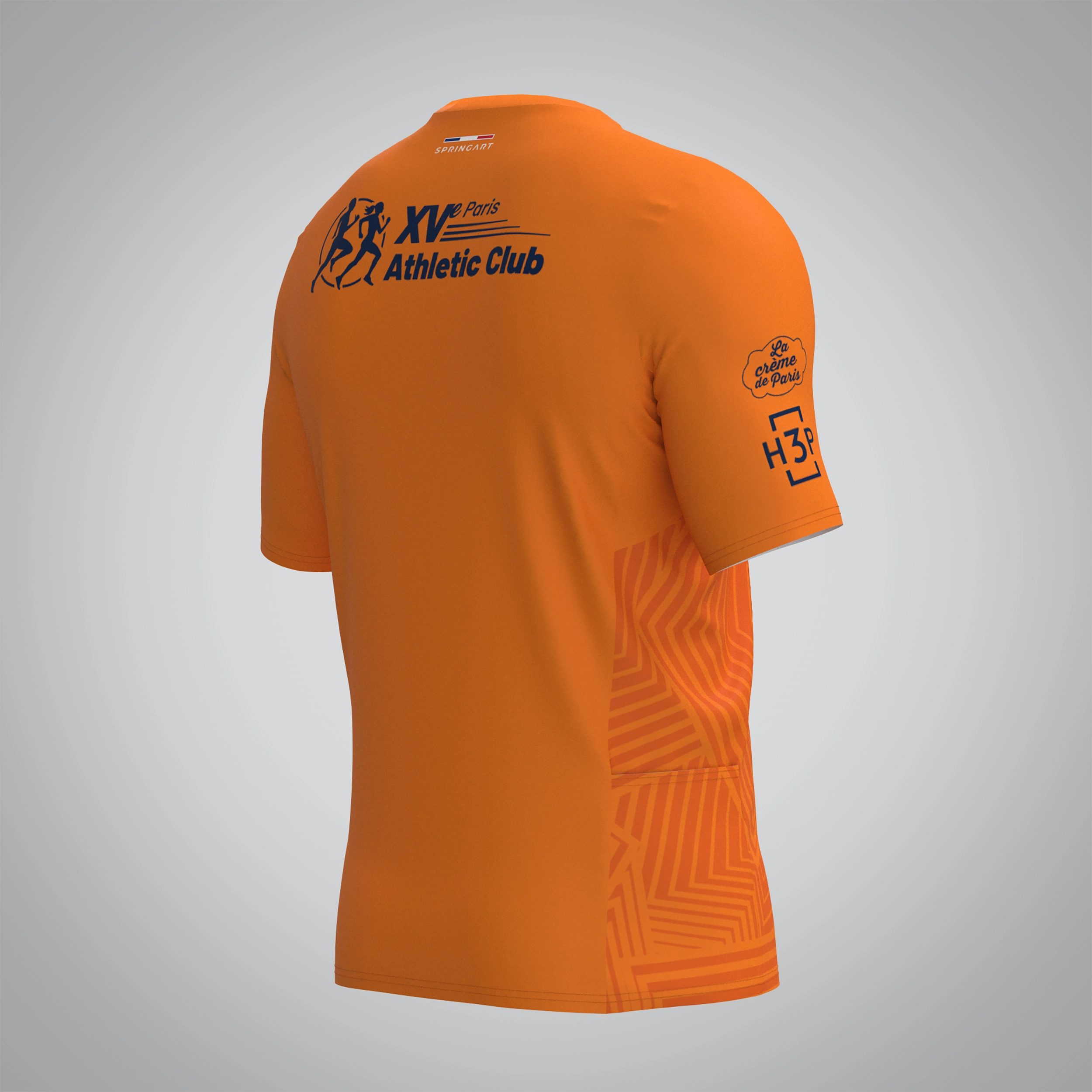 T-shirt Trail zip Homme V2.1 XVe Athlétic Club