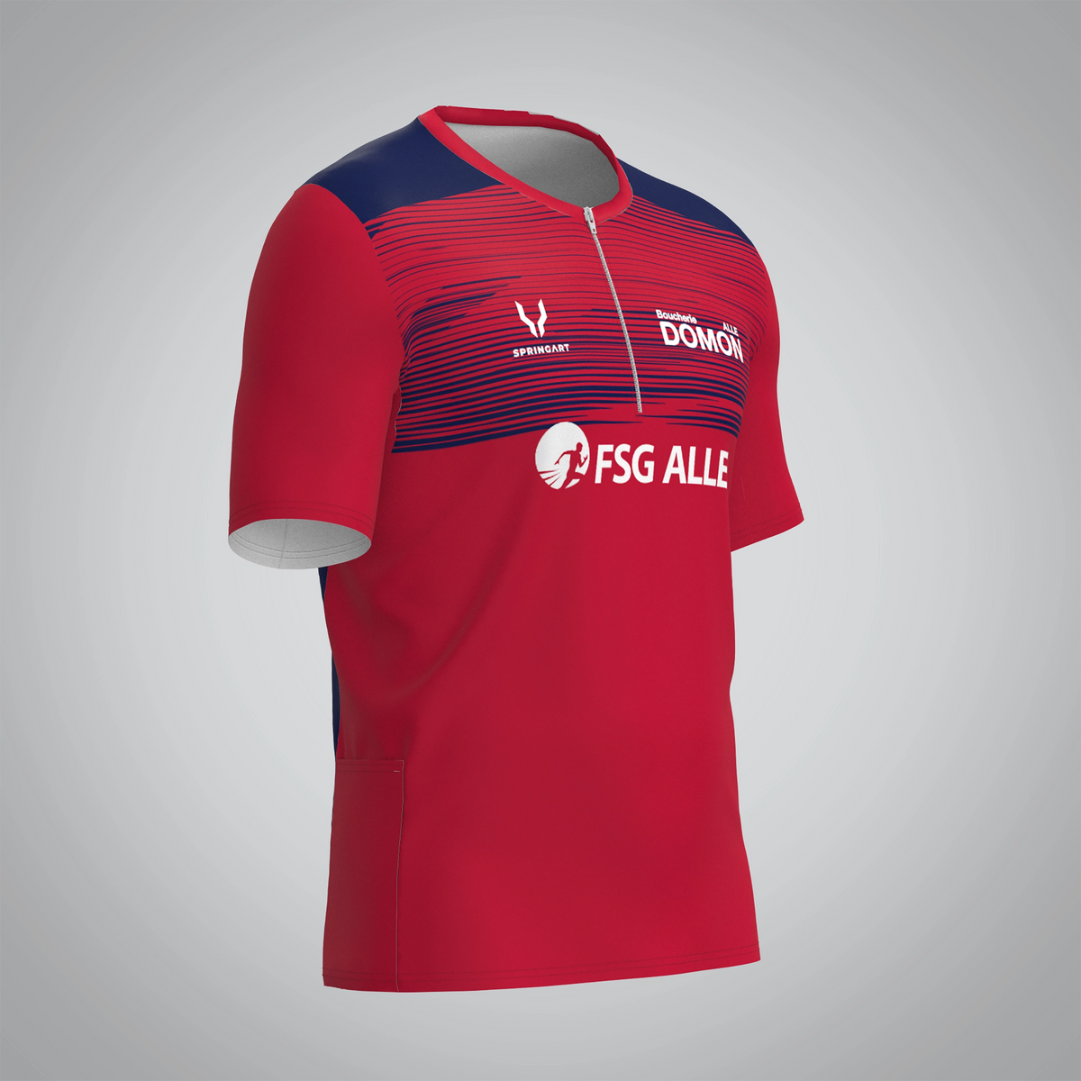 T-shirt Trail zip Homme V2.1 FSG ALLE