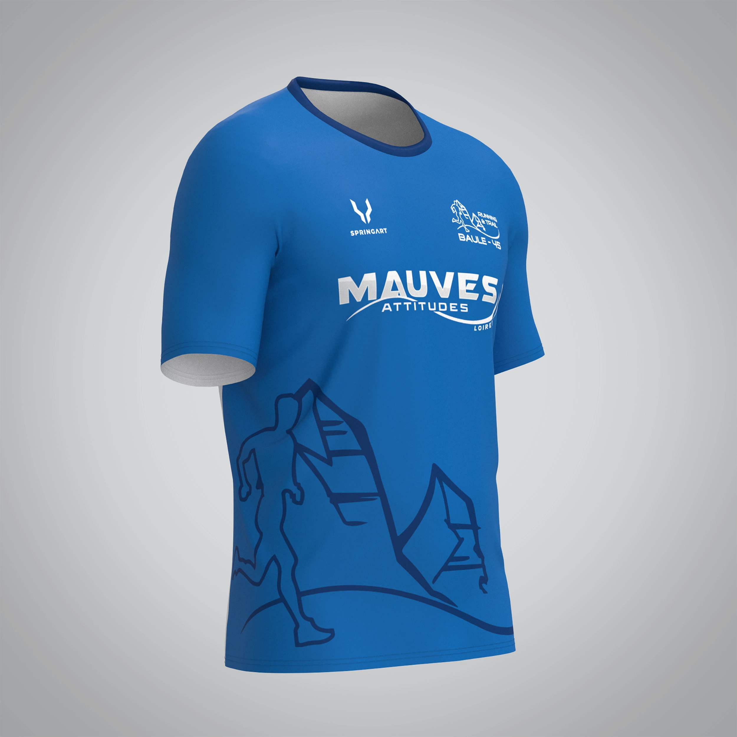 T-shirt Trail Homme V2.1 Mauves Attitudes