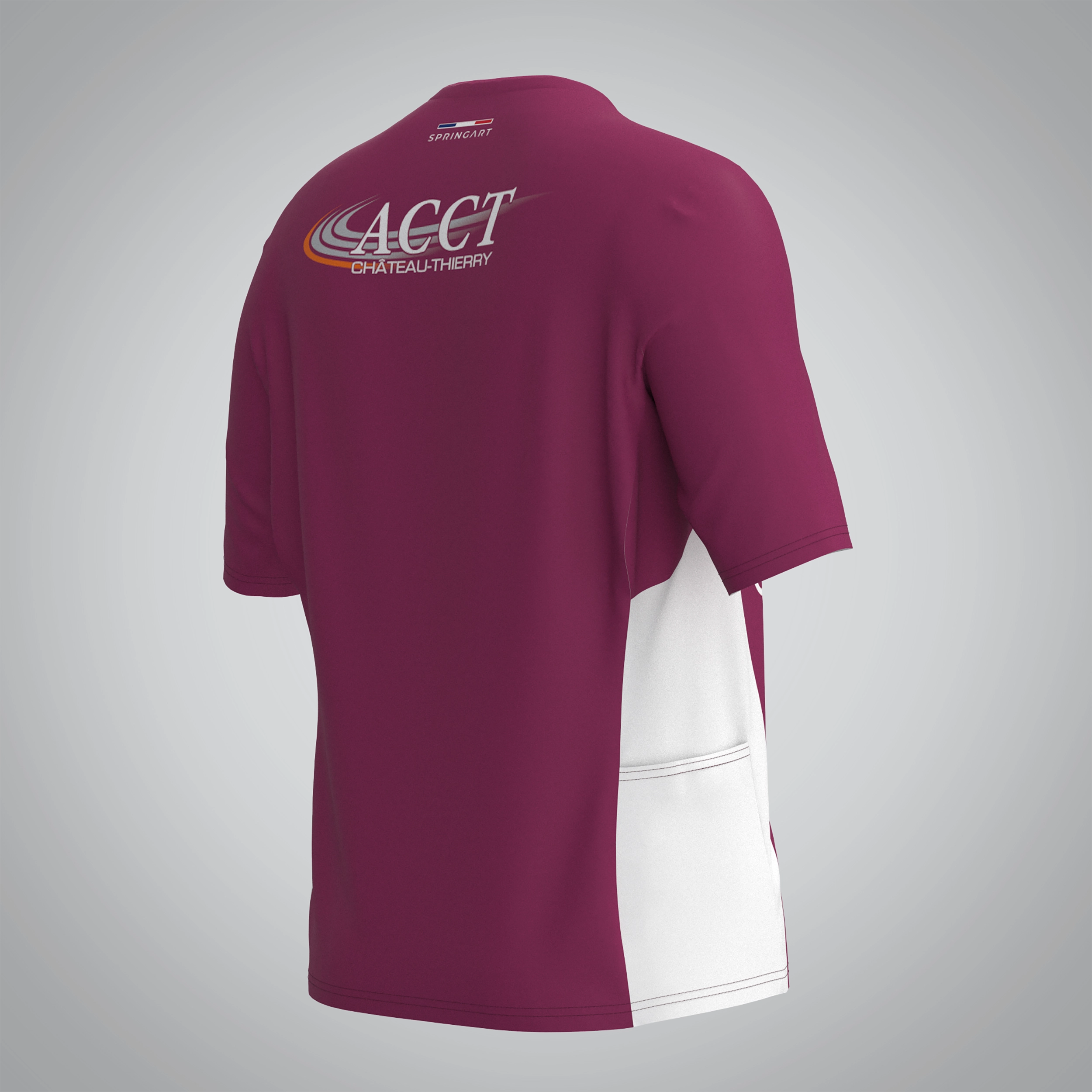 T-shirt Trail zip Femme V2.1 AC Chateau Thierry