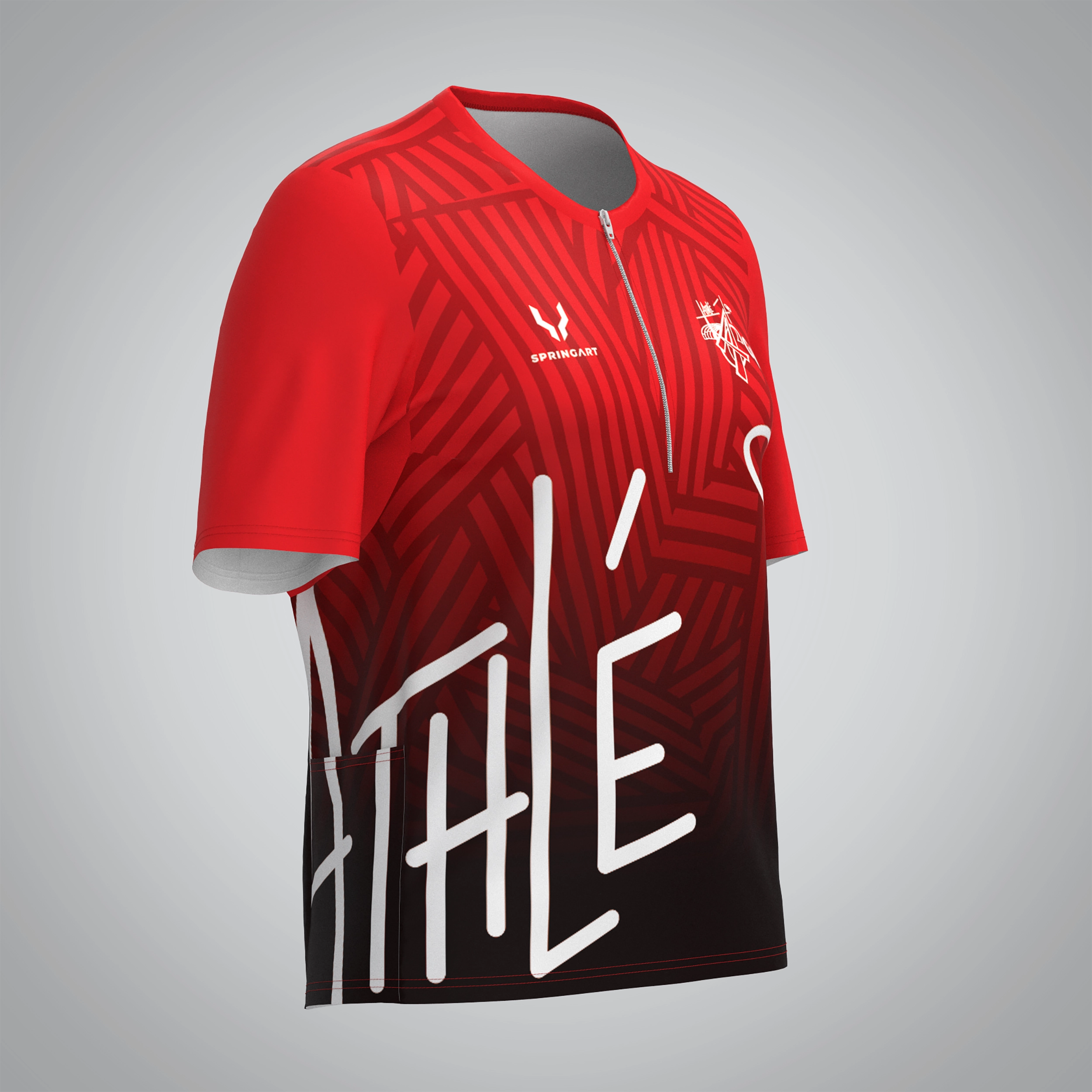 T-shirt Trail zip Femme V2.1 AGCV Athlétisme