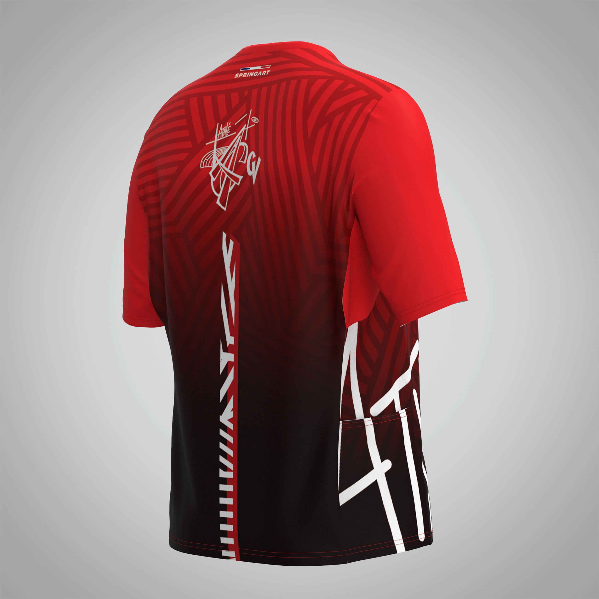 T-shirt Trail zip Femme V2.1 AGCV Athlétisme