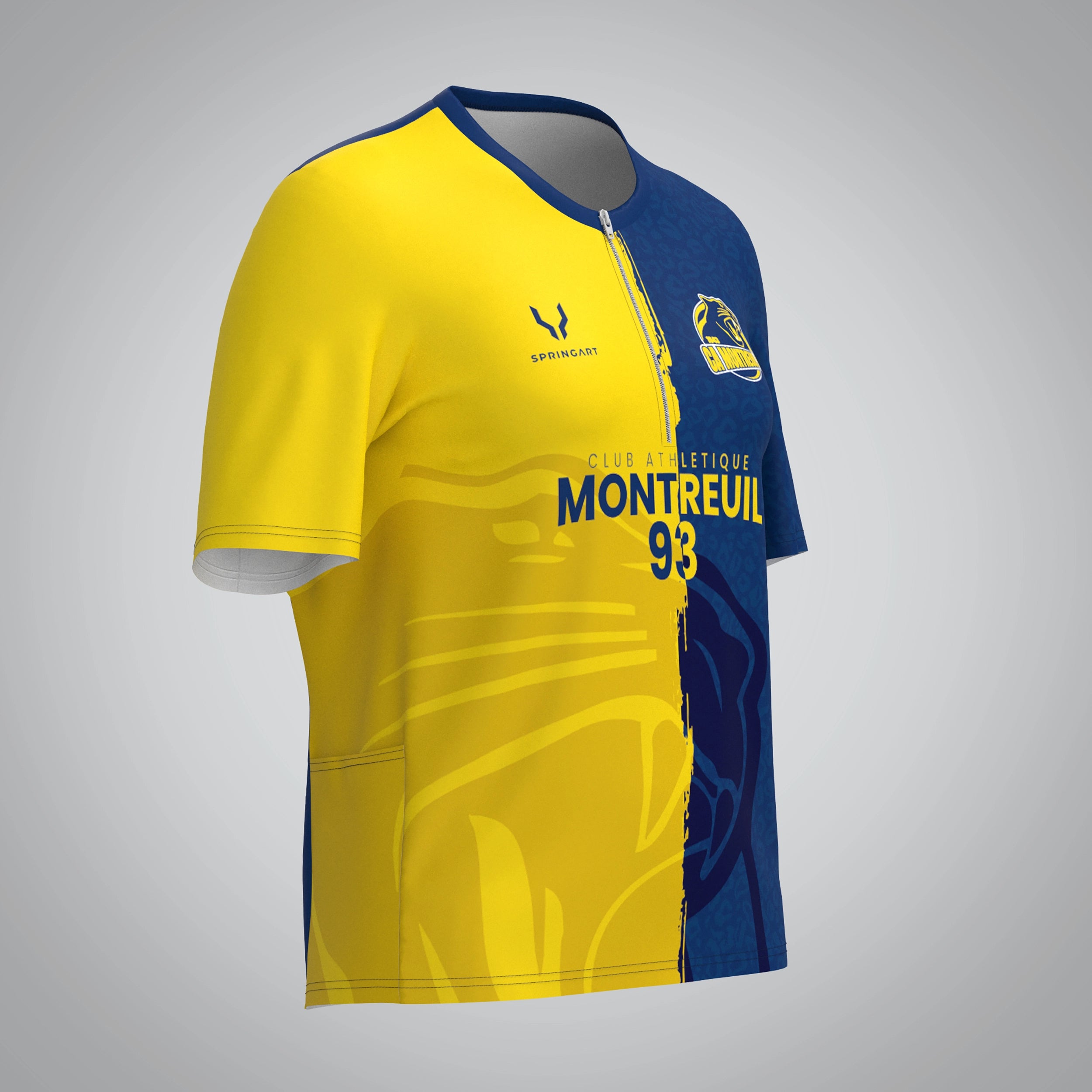 T-shirt Trail zip Femme V2.1 CA Montreuil 93