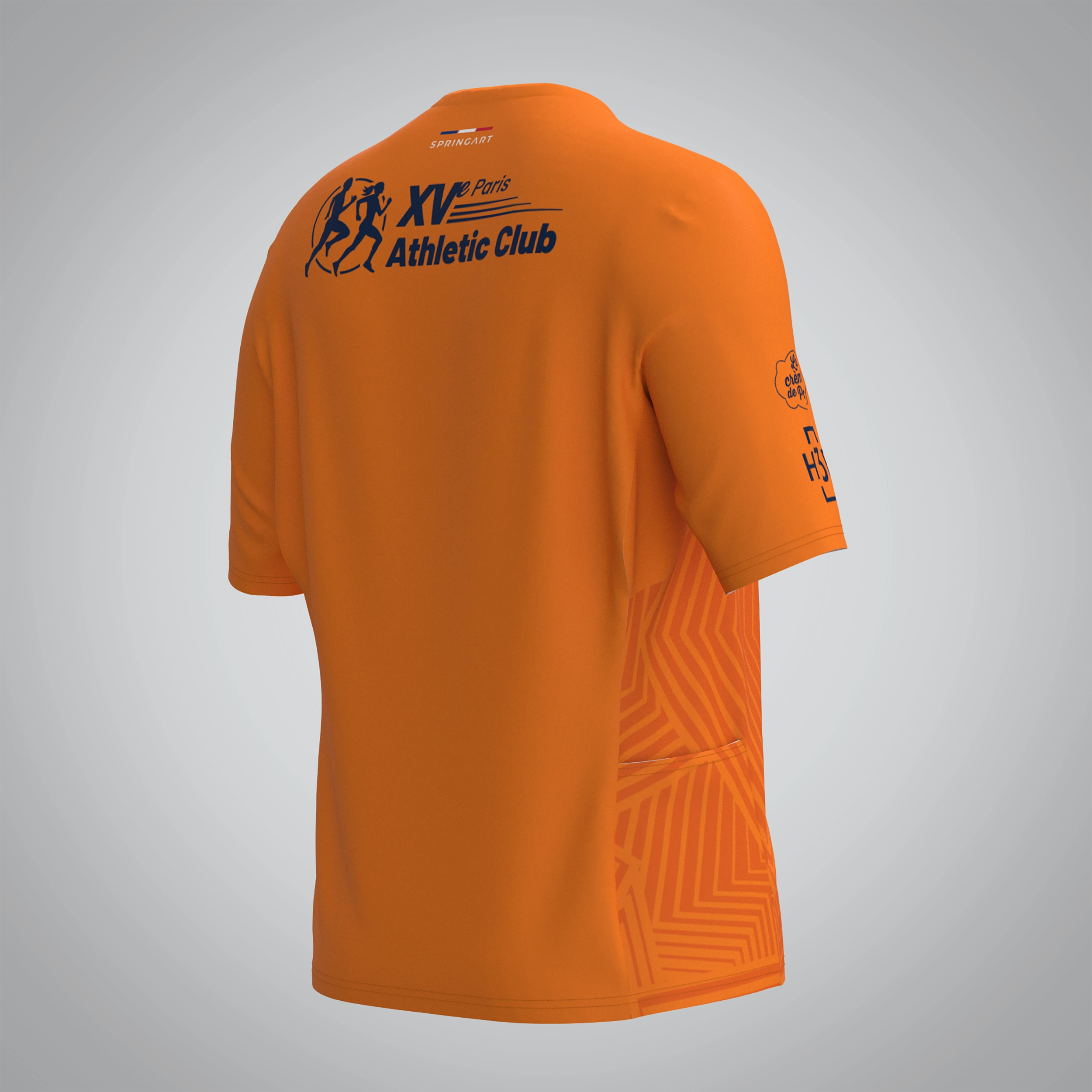 T-shirt Trail zip Femme V2.1 XVe Athlétic Club