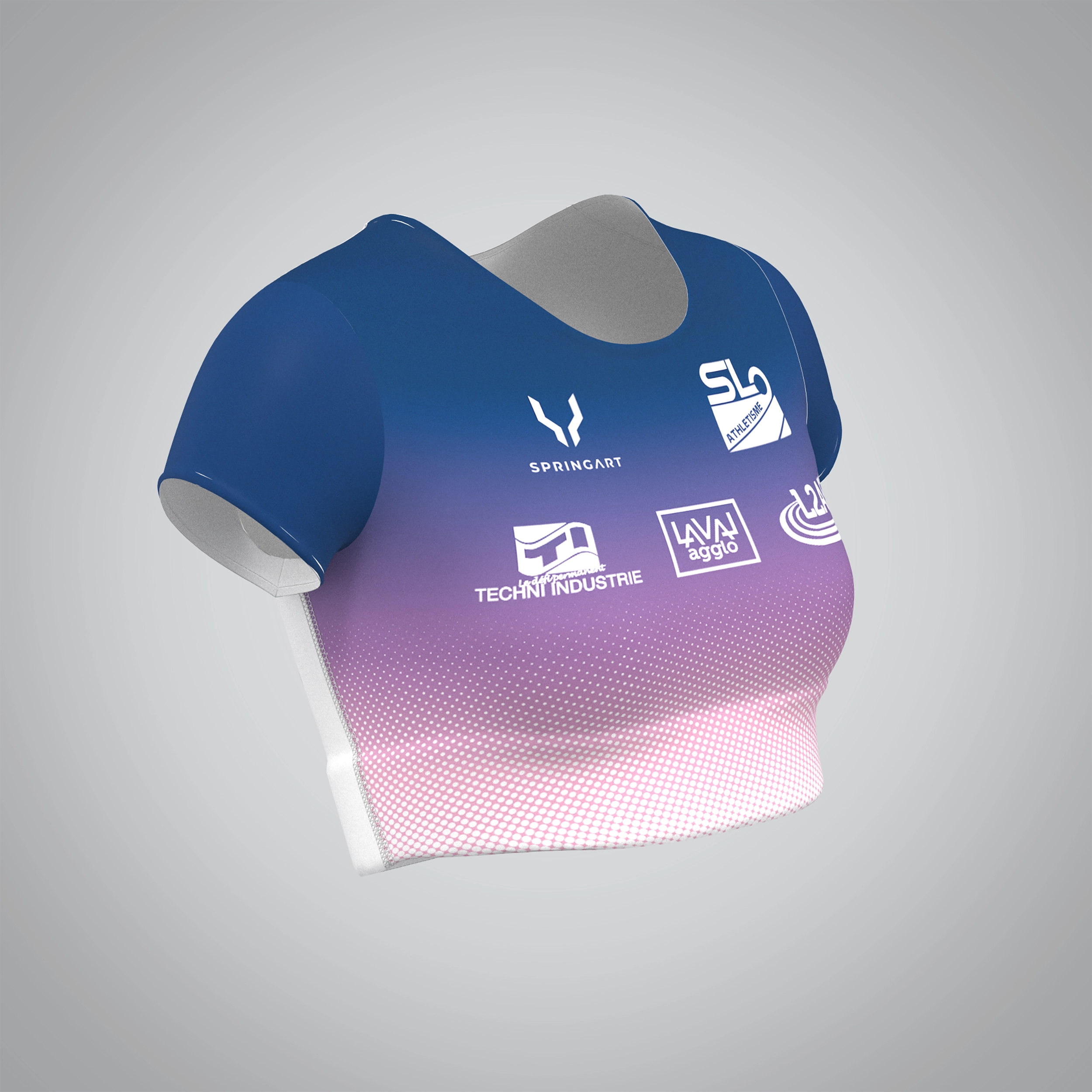 Short-sleeved sports bra Laval agglo Athletics 53