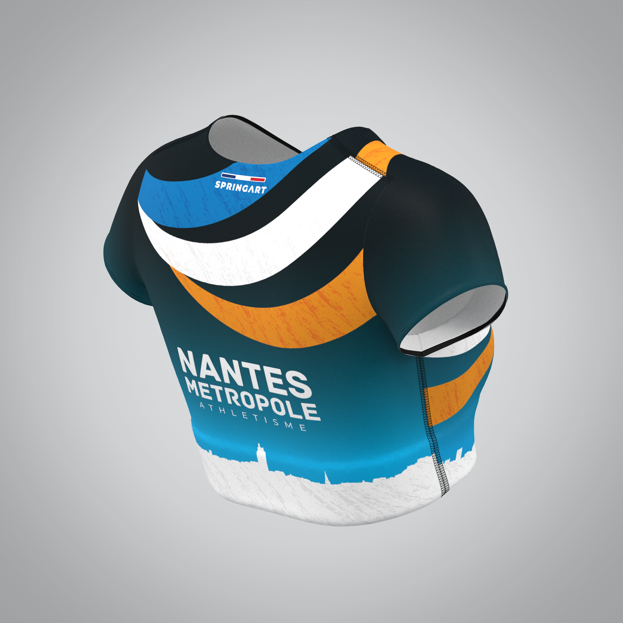 Short-Sleeved Sports Bra Nantes Métropole Athletics