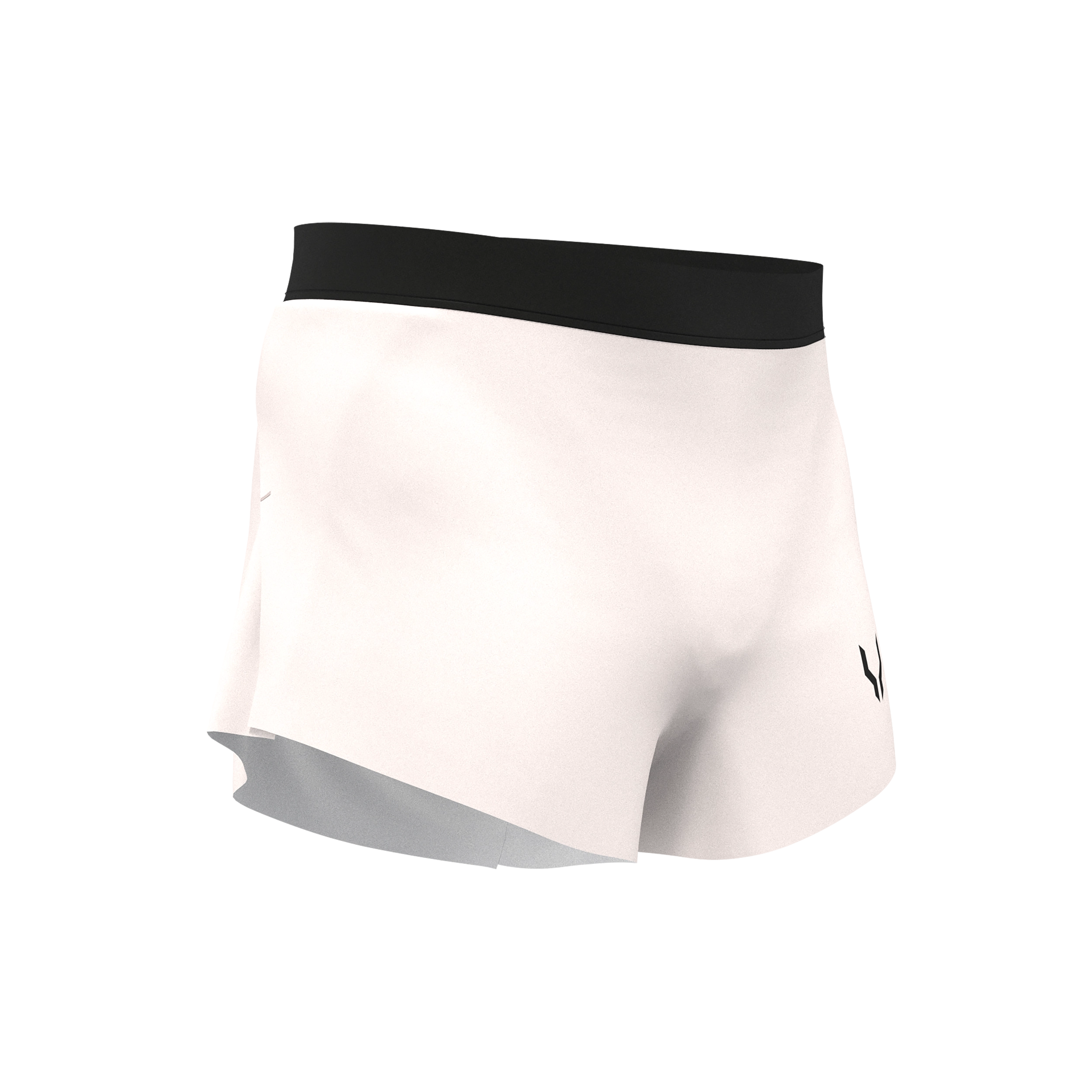 Short flottant femme antique white