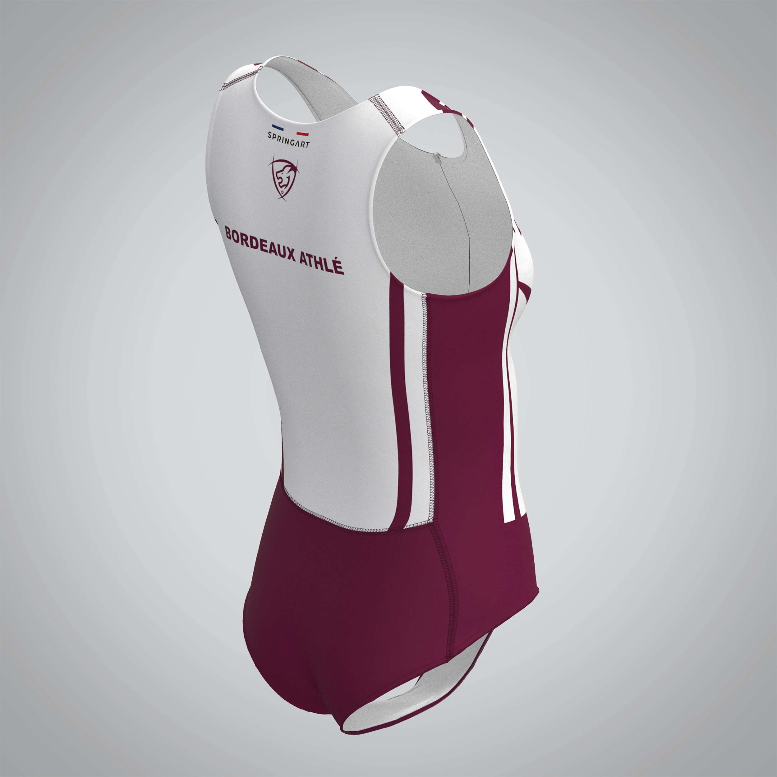 Combinaison Femme Sans Manches Bordeaux Athlétisme