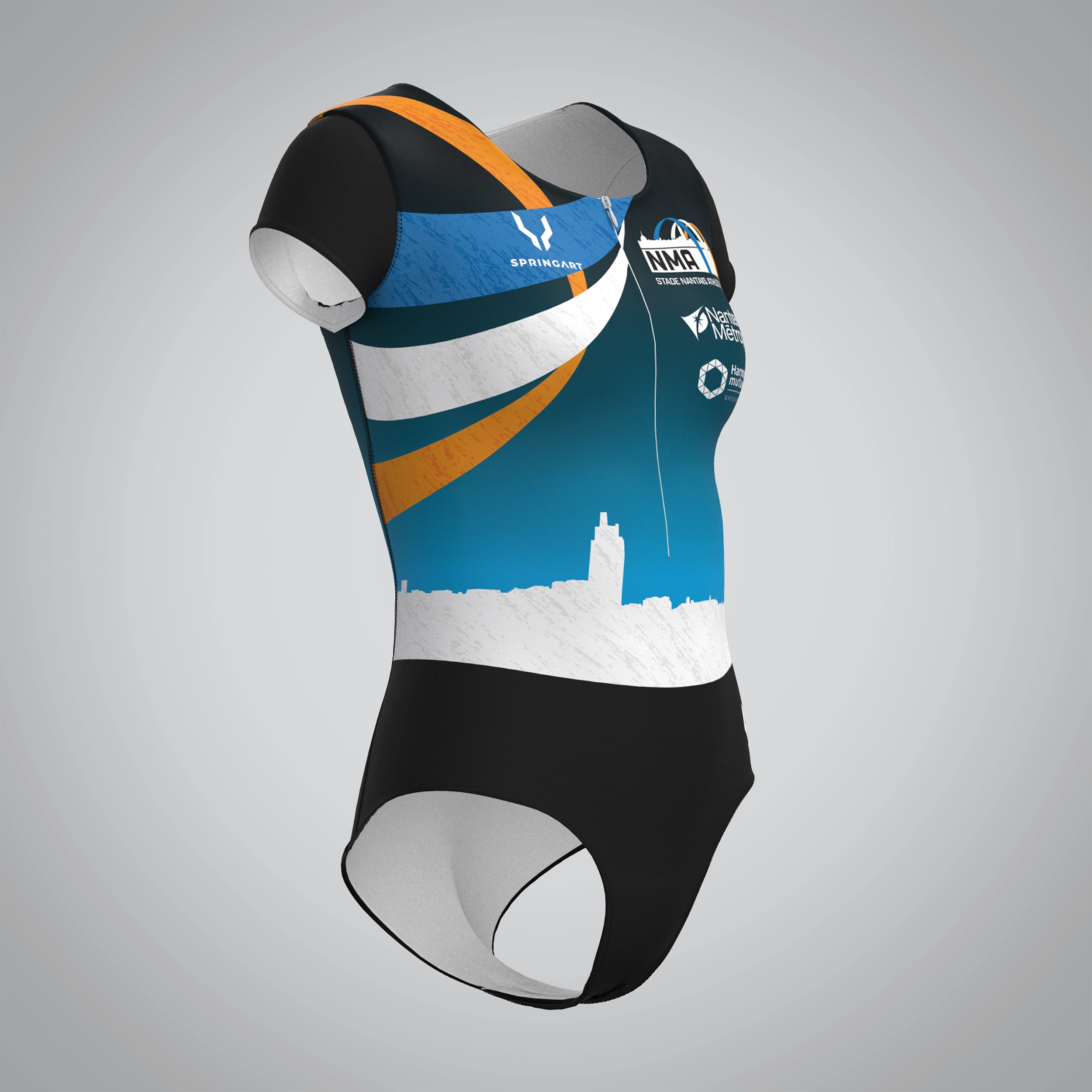 Combinaison Femme Manches Courtes Nantes Métropole Athlétisme