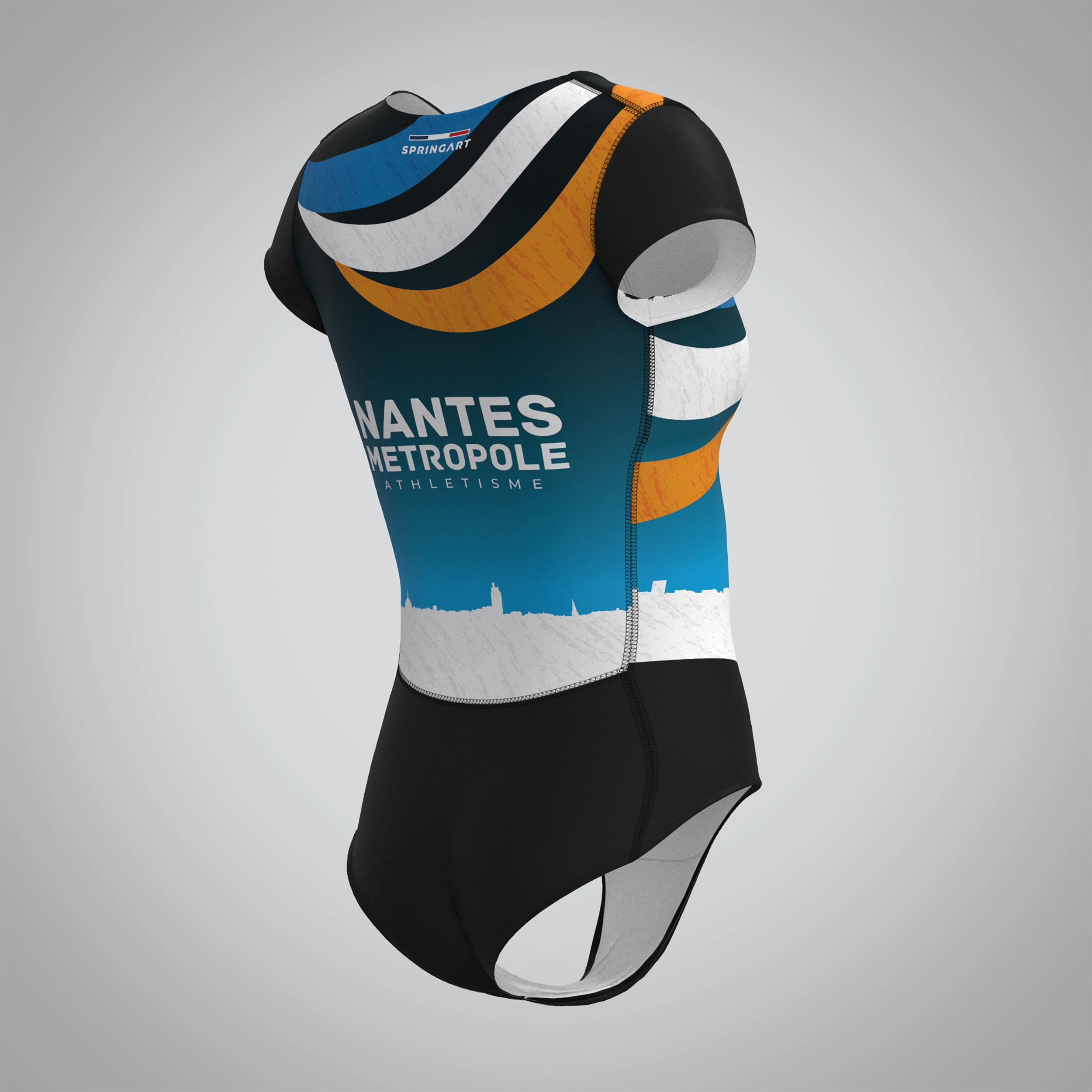 Combinaison Femme Manches Courtes Nantes Métropole Athlétisme