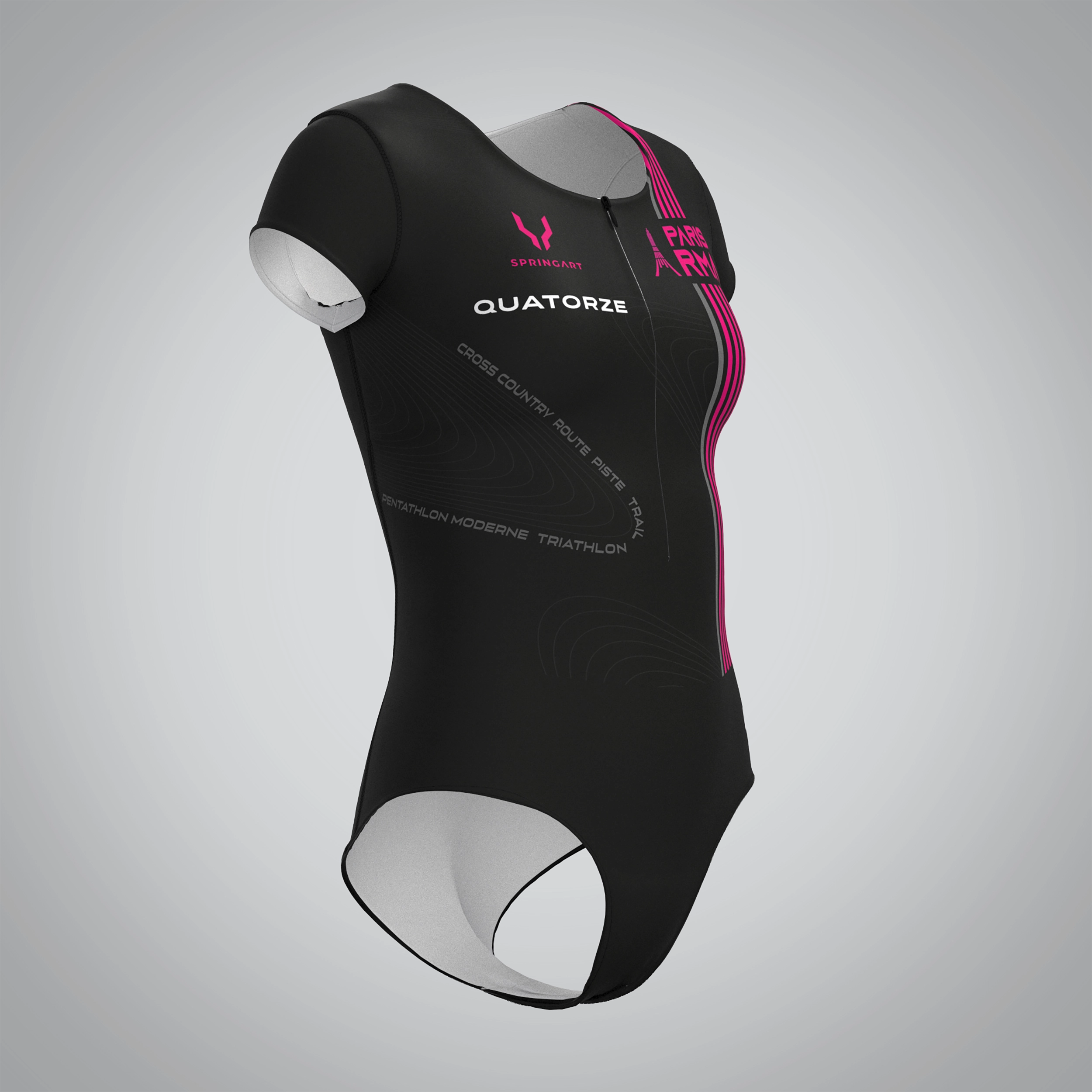 Combinaison Femme Manches Courtes Paris Racing Multi-athlon