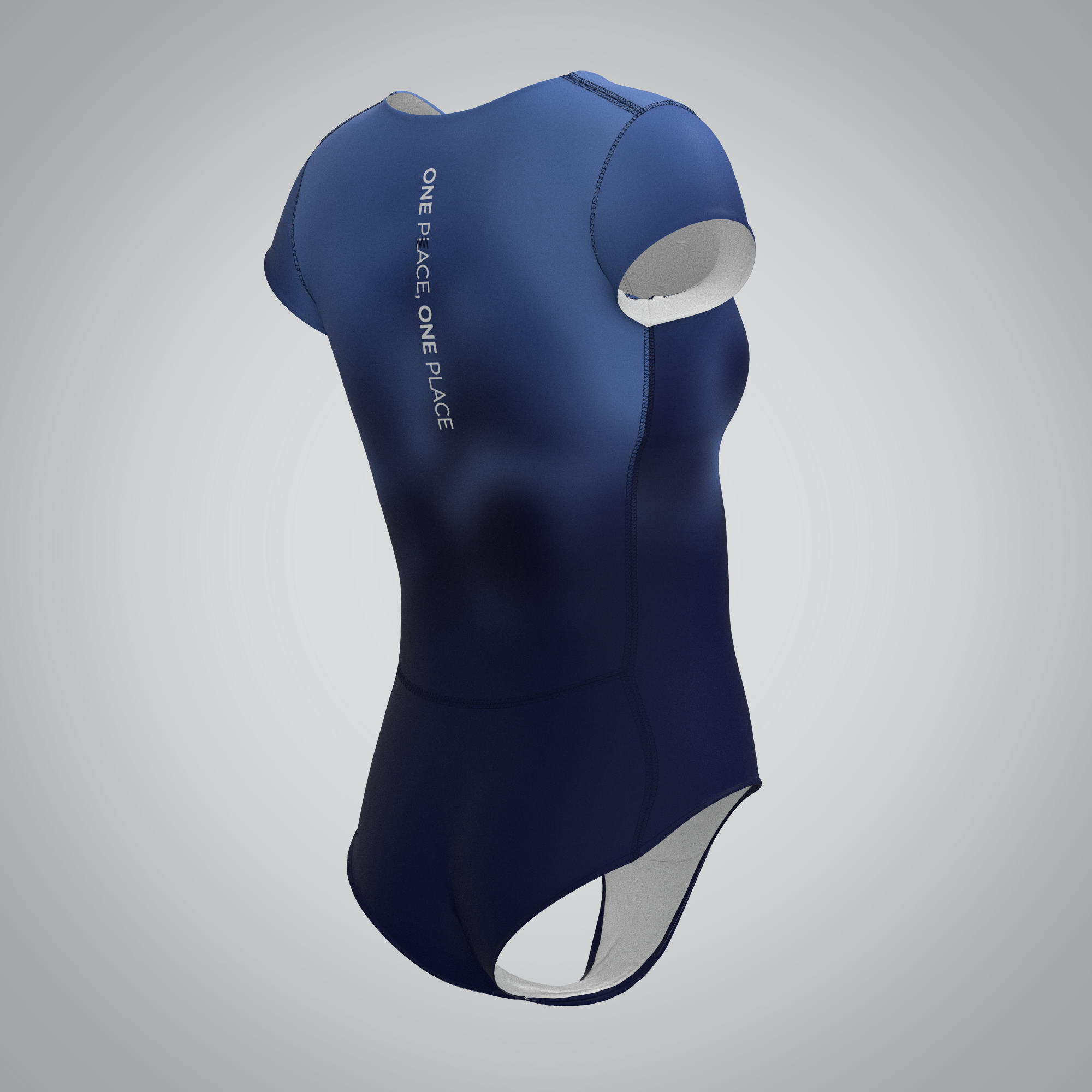 Combinaison manches courtes blue race