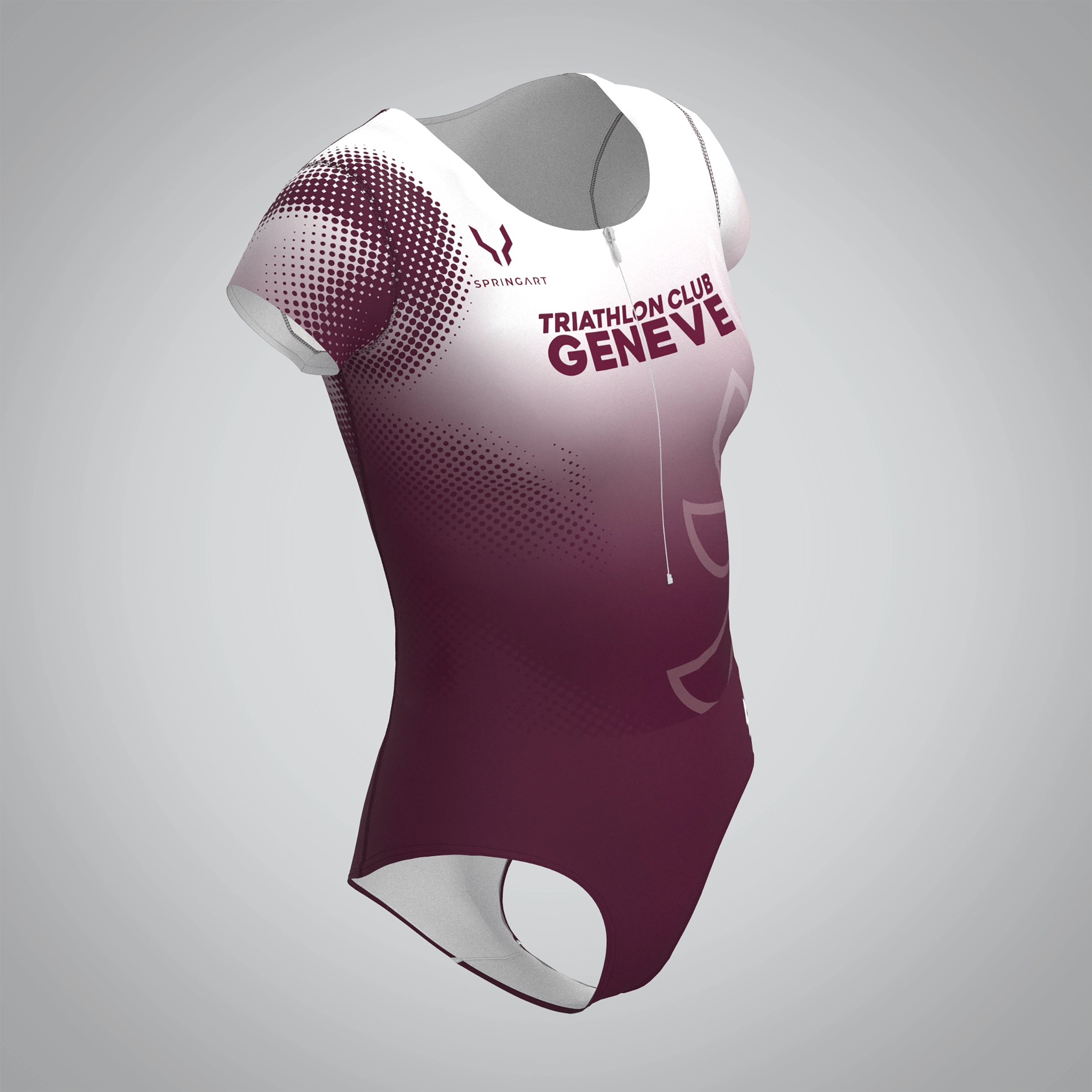 Combinaison Femme Manches Courtes Triathlon Club Genève