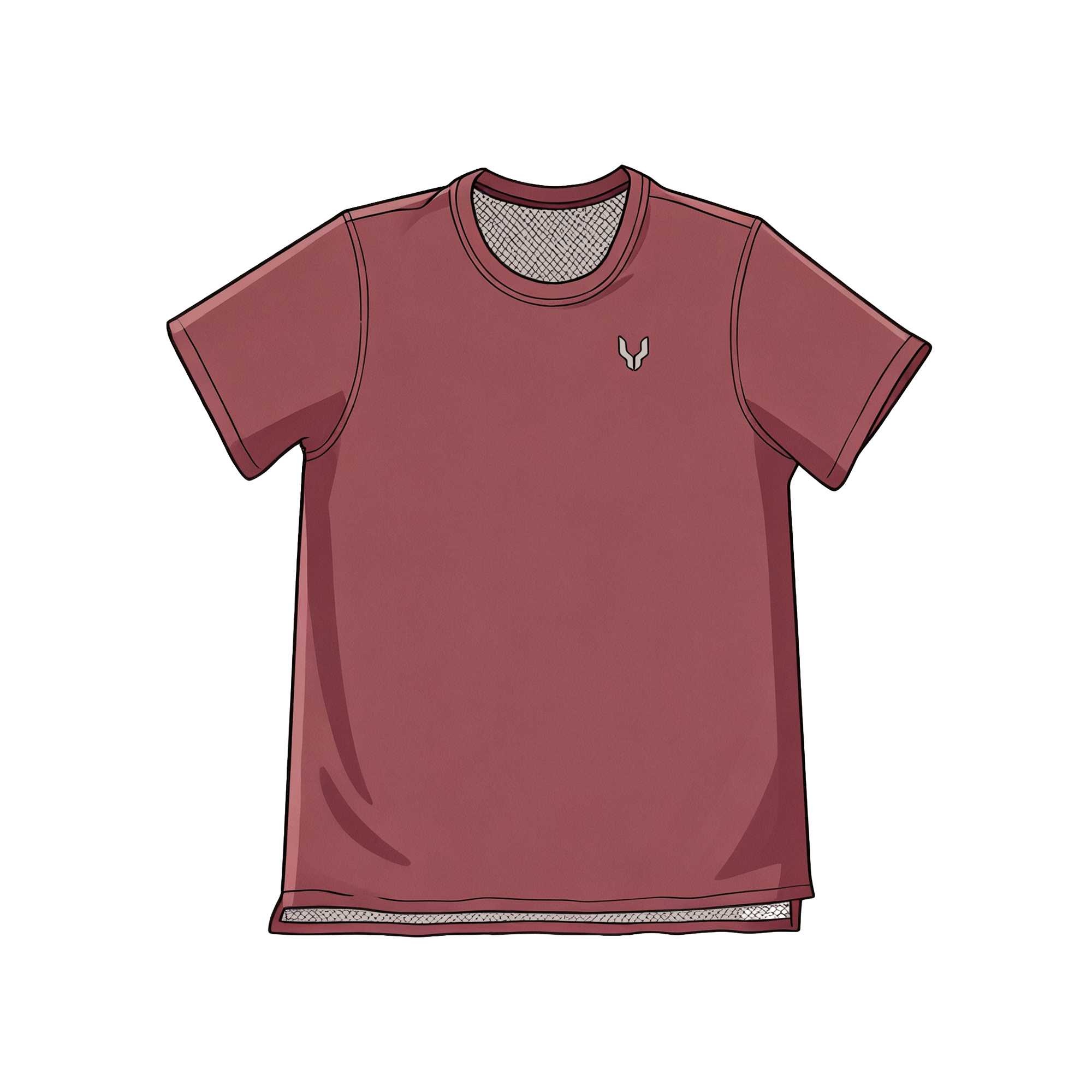 T-shirt Manches Courtes Homme Grenat NYC