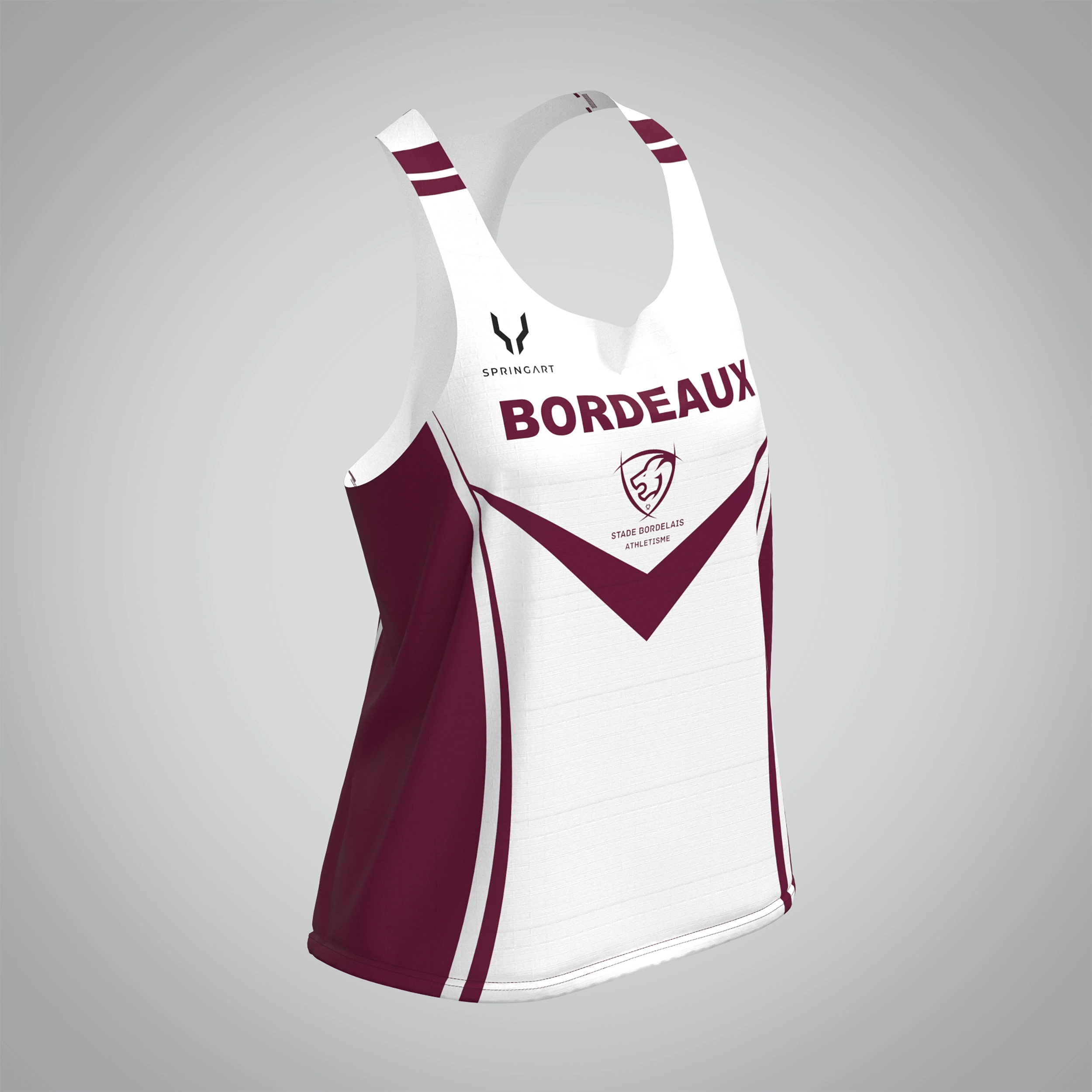 Débardeur Elite Femme Bordeaux Athlétisme