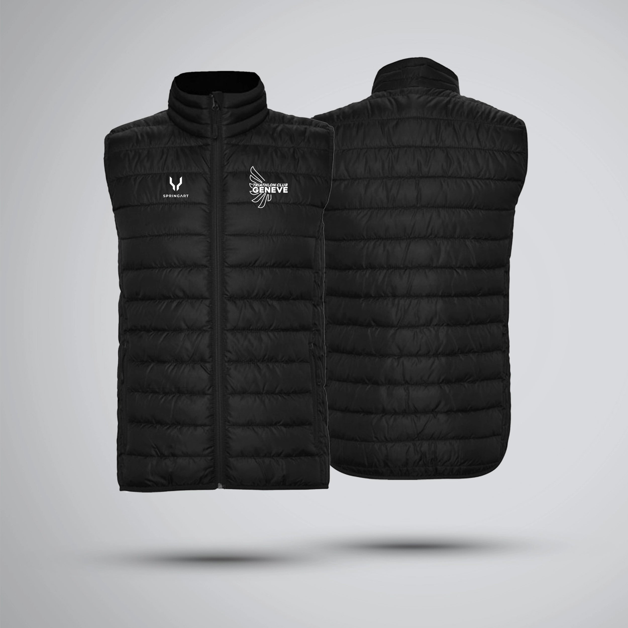 Men's Sleeveless Jacket Triathlon Club Geneva