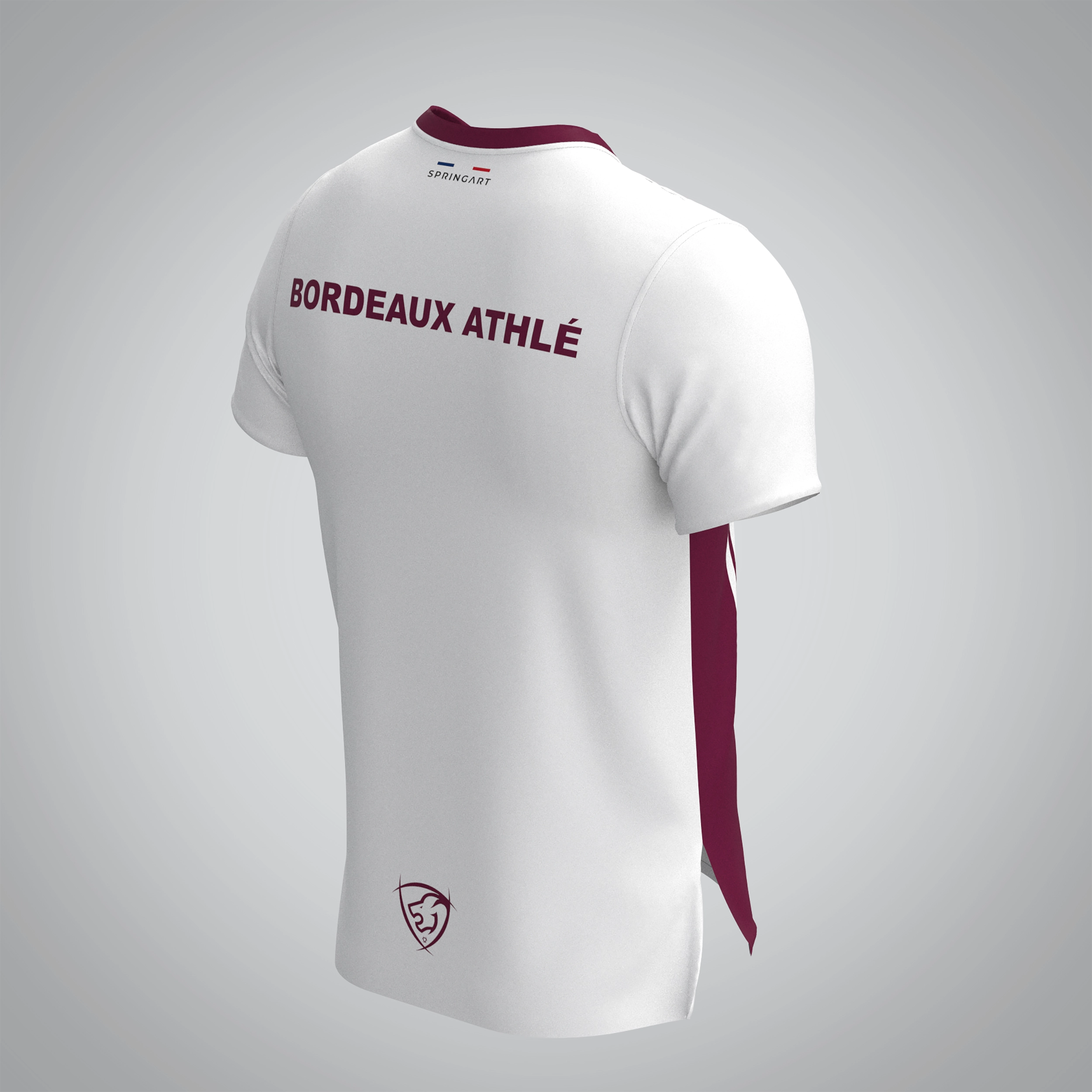 T-shirt Manches Courtes Homme Bordeaux Athlétisme