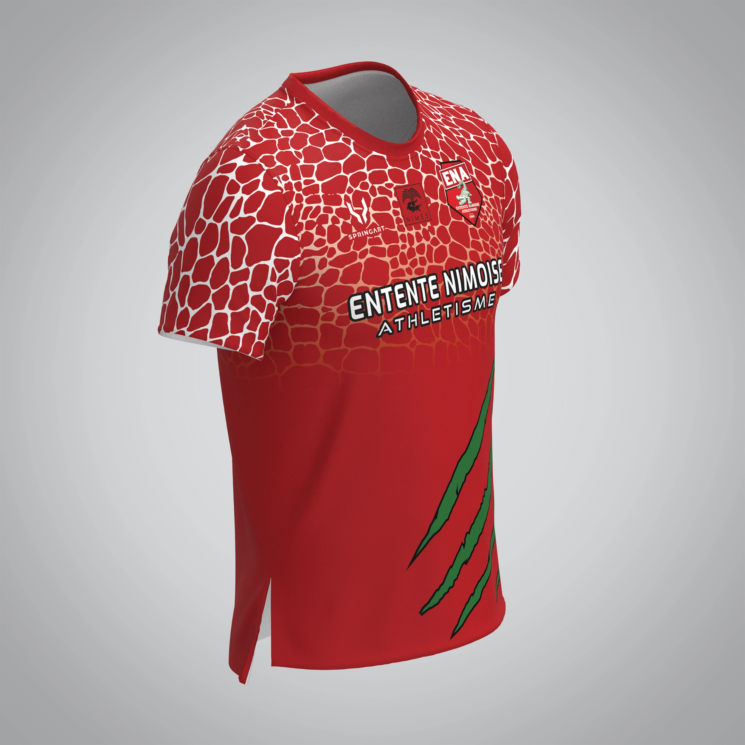 T-shirt Manches Courtes Homme Entente Nimoise Athlétisme