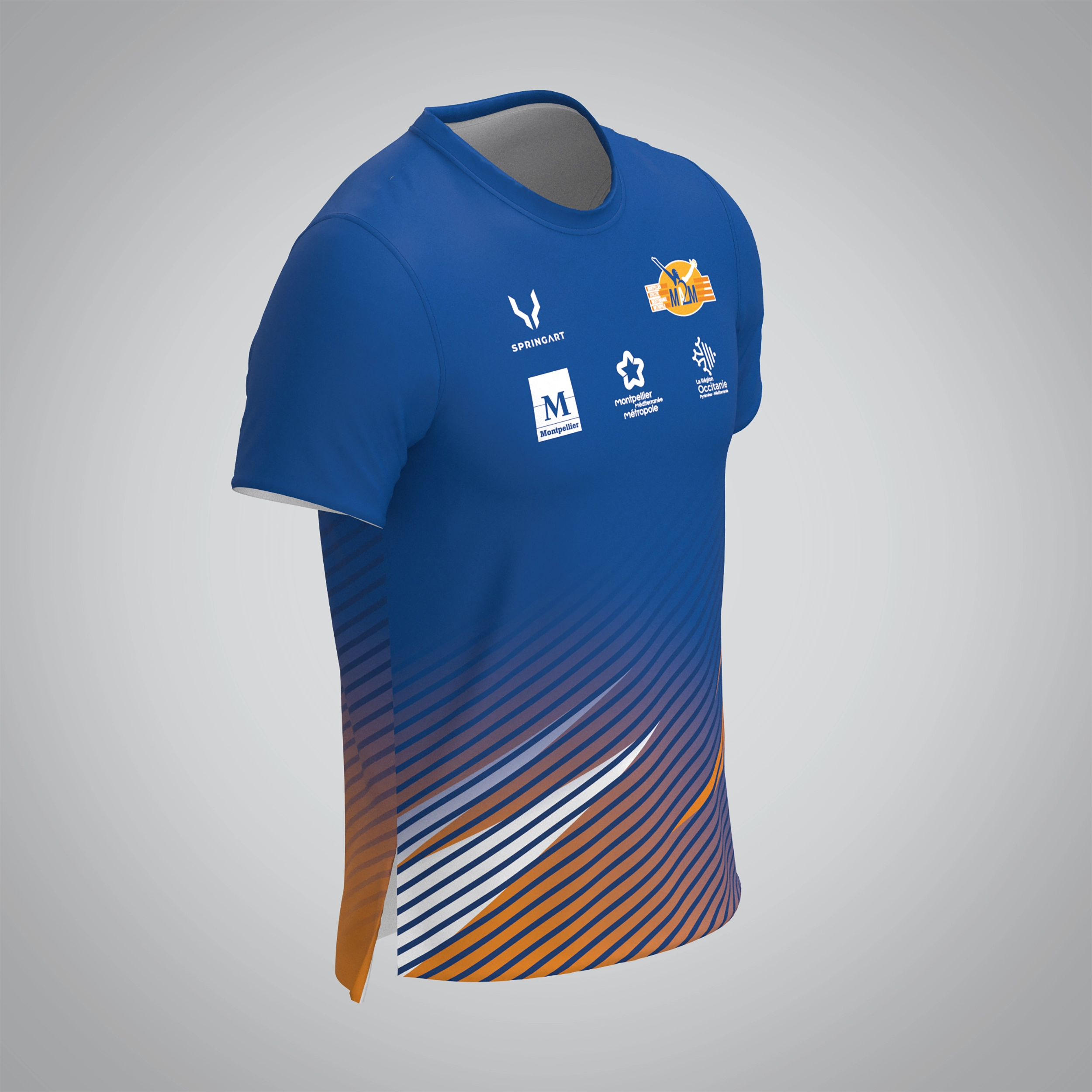 T-shirt Manches Courtes Homme Montpellier Athletic Méditerranée Métropole