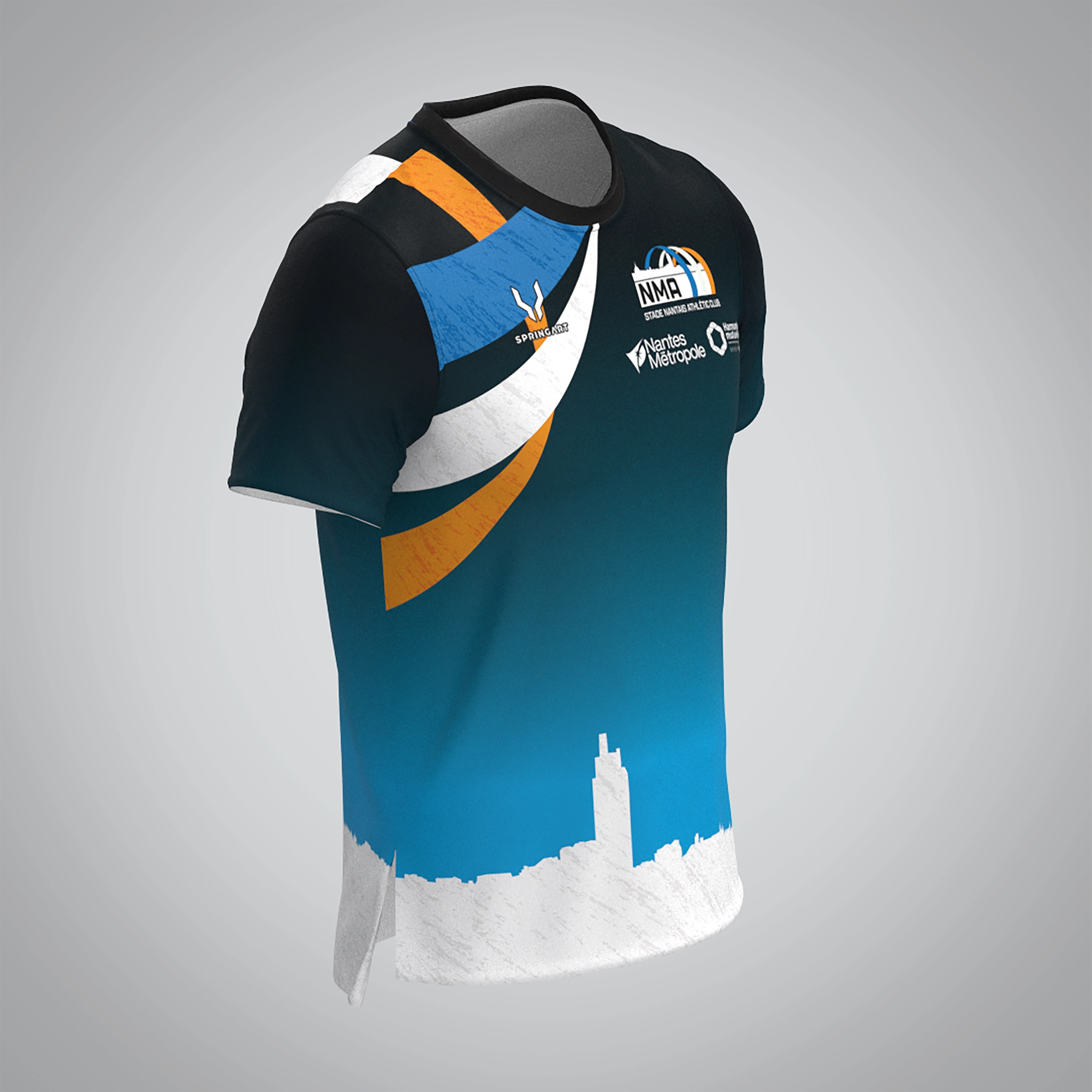 T-shirt Manches Courtes Homme Nantes Métropole Athlétisme