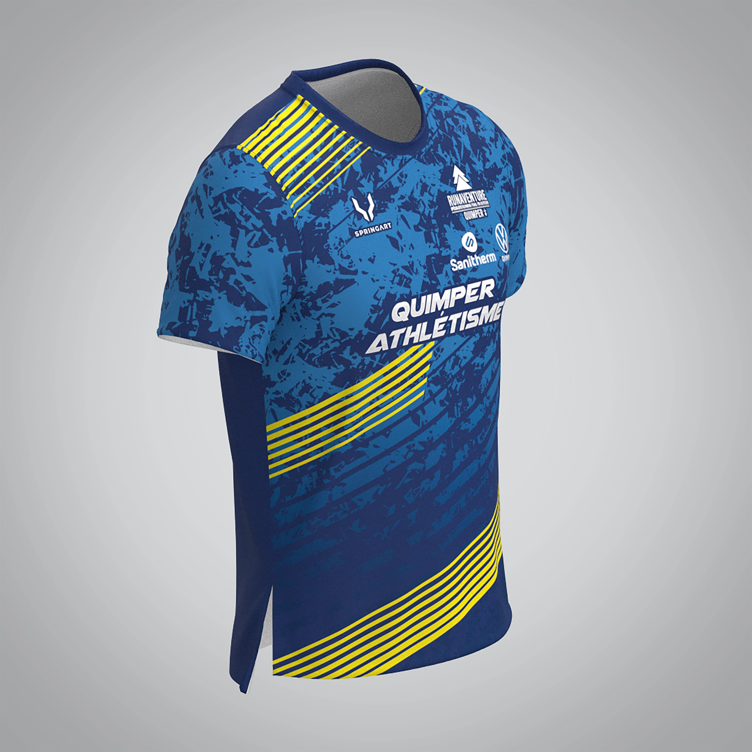 T-shirt Manches Courtes Homme Quimper Athlétisme