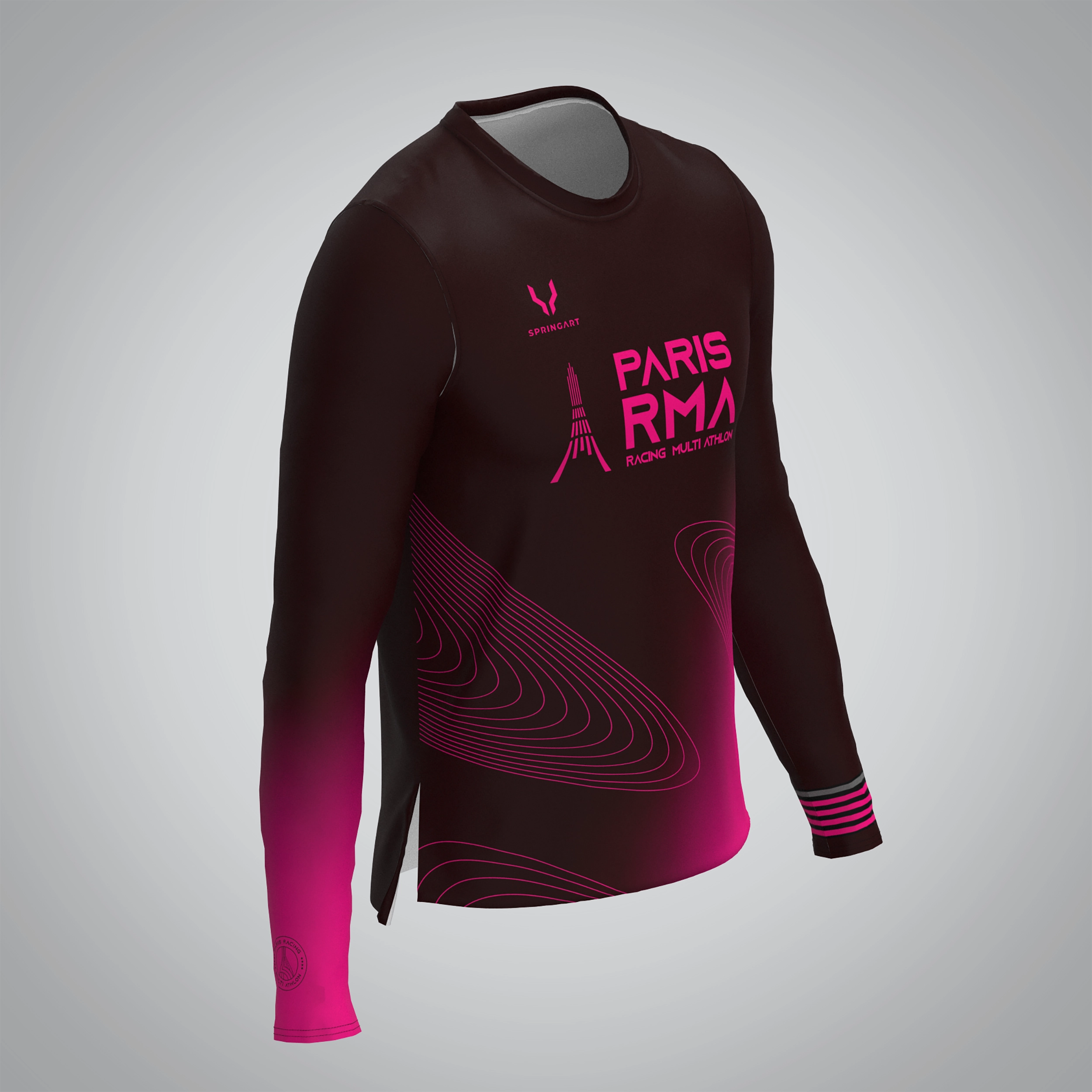 T-shirt Manches Longues Homme Paris Racing Multi-athlon