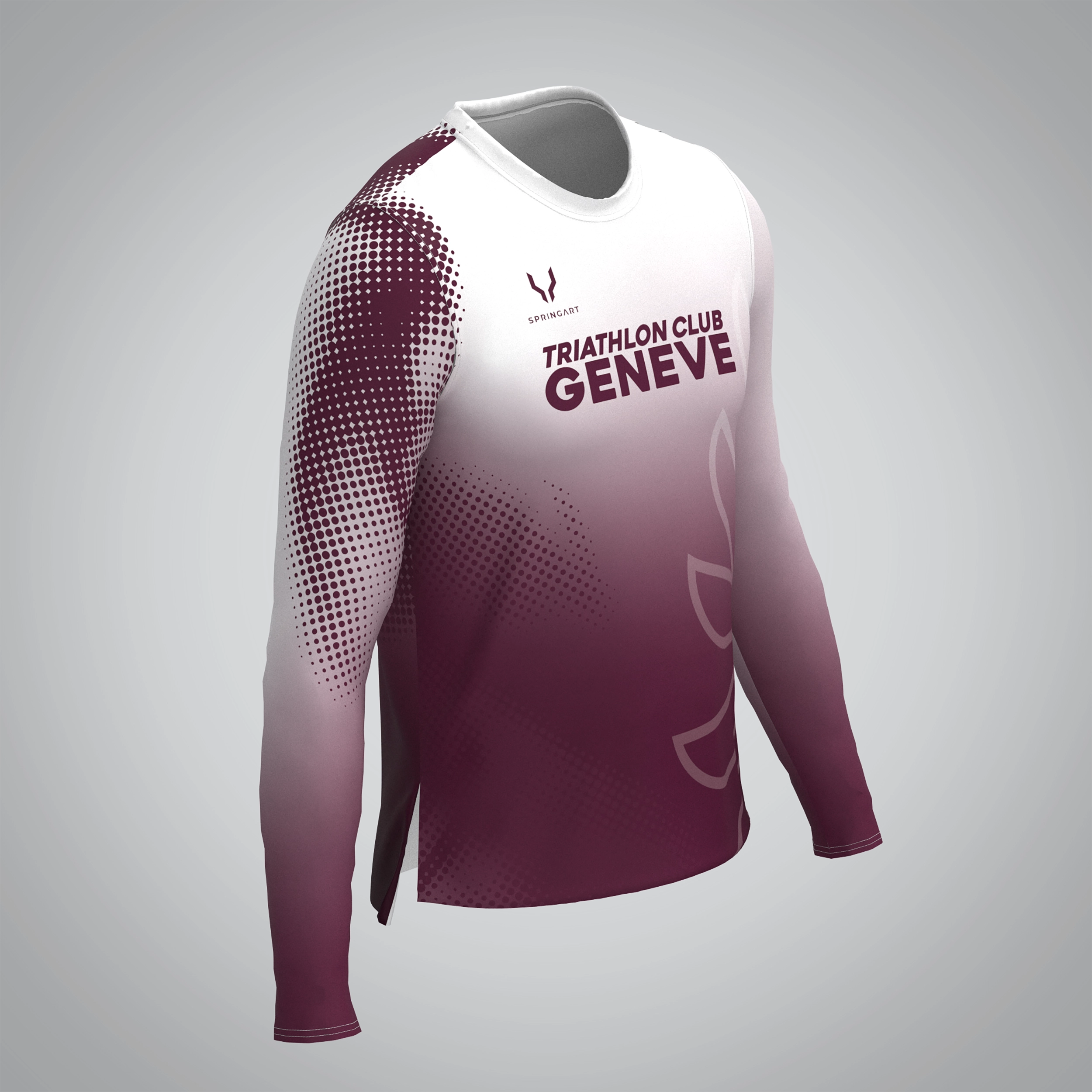 T-shirt Manches Longues Homme Triathlon Club Genève