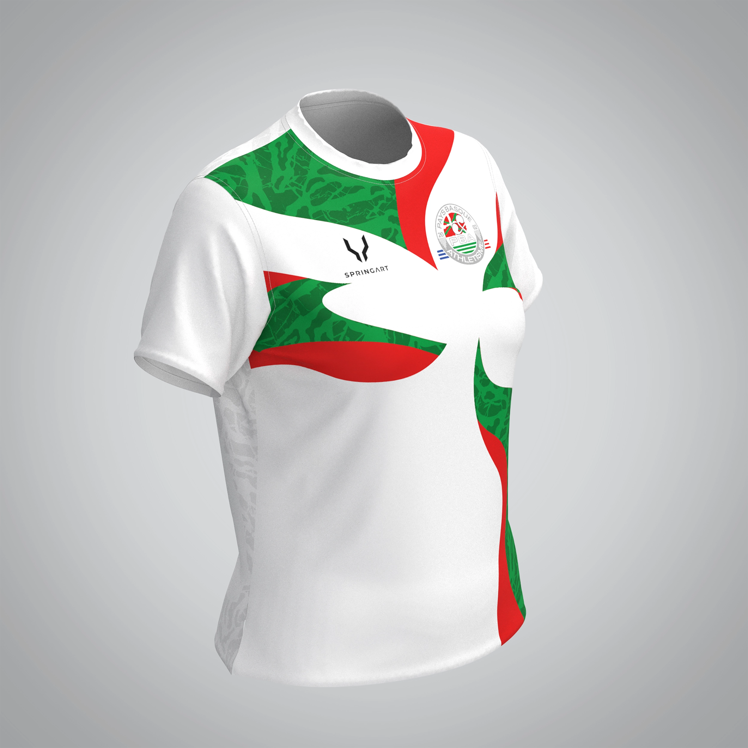 T-shirt Manches Courtes Femme Pays Basque athlétisme