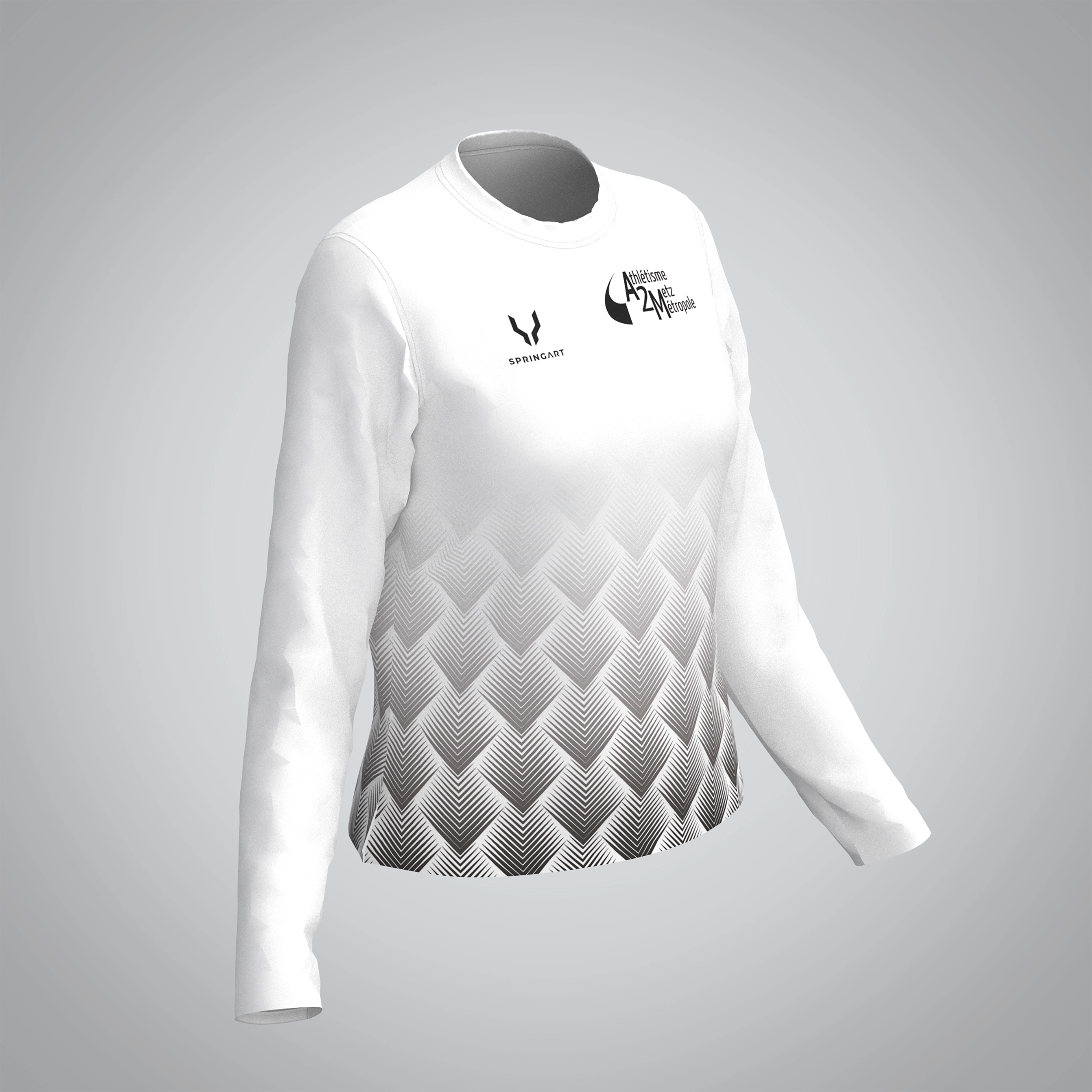 T-shirt Manches Longues Femme Athlétisme Metz Métropole