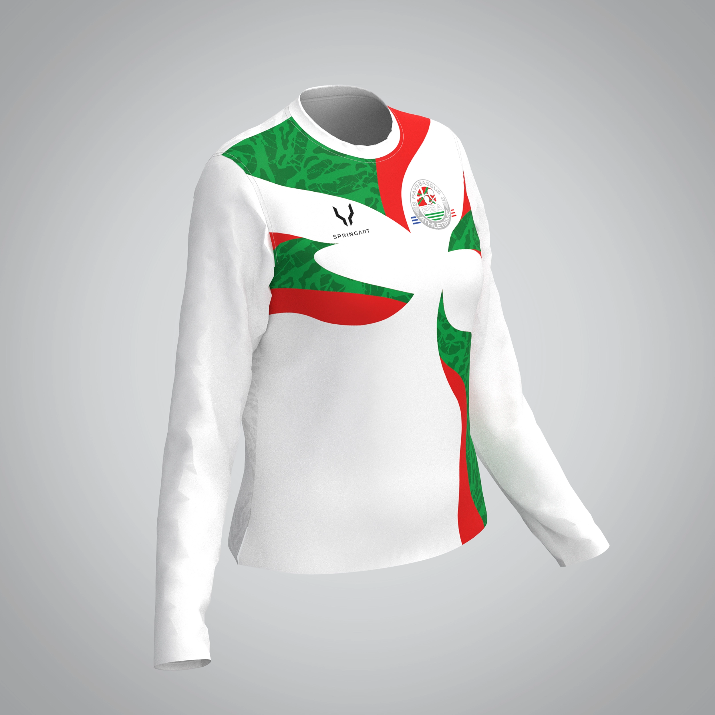 T-shirt Manches Longues Femme Pays Basque athlétisme