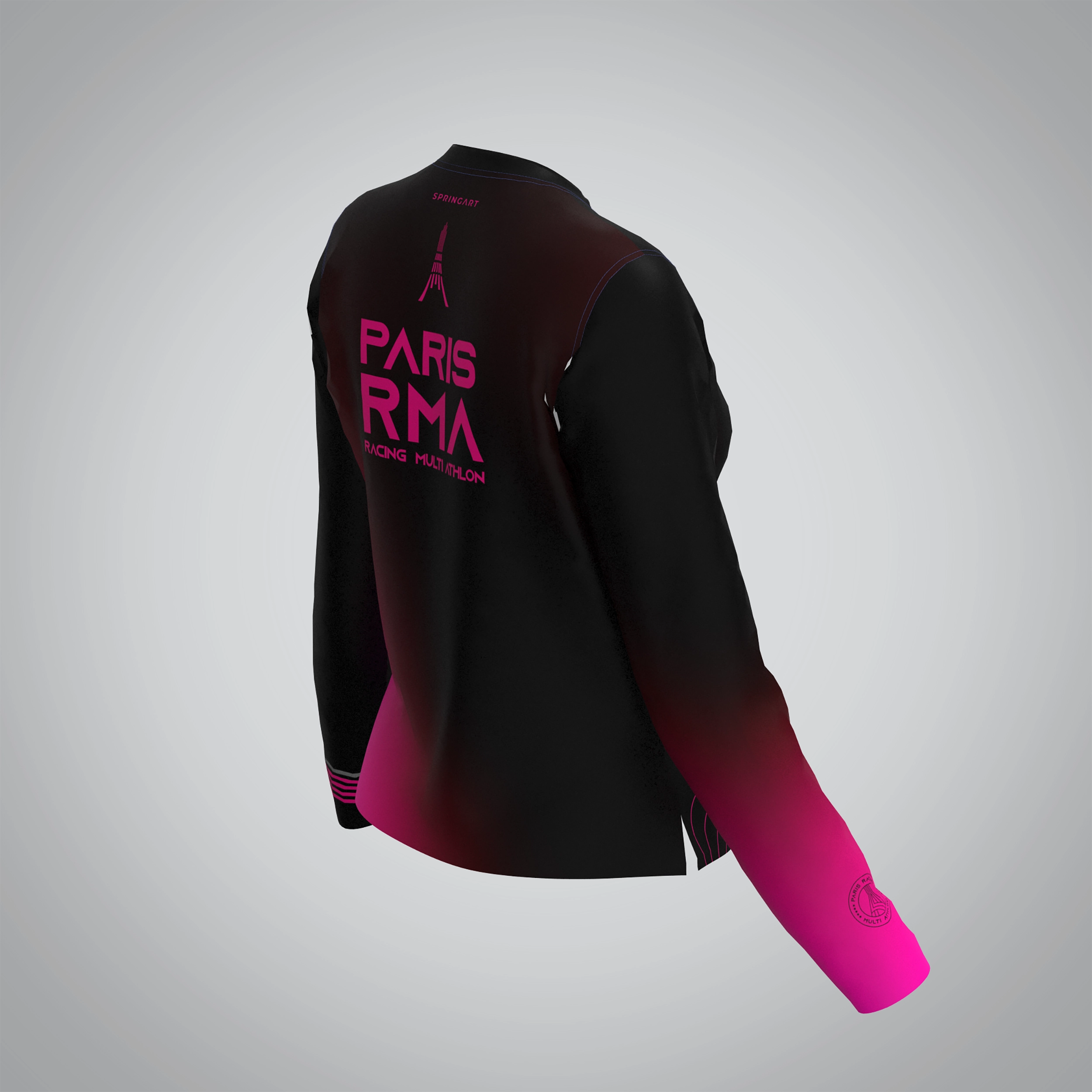 T-shirt Manches Longues Femme Paris Racing Multi-athlon