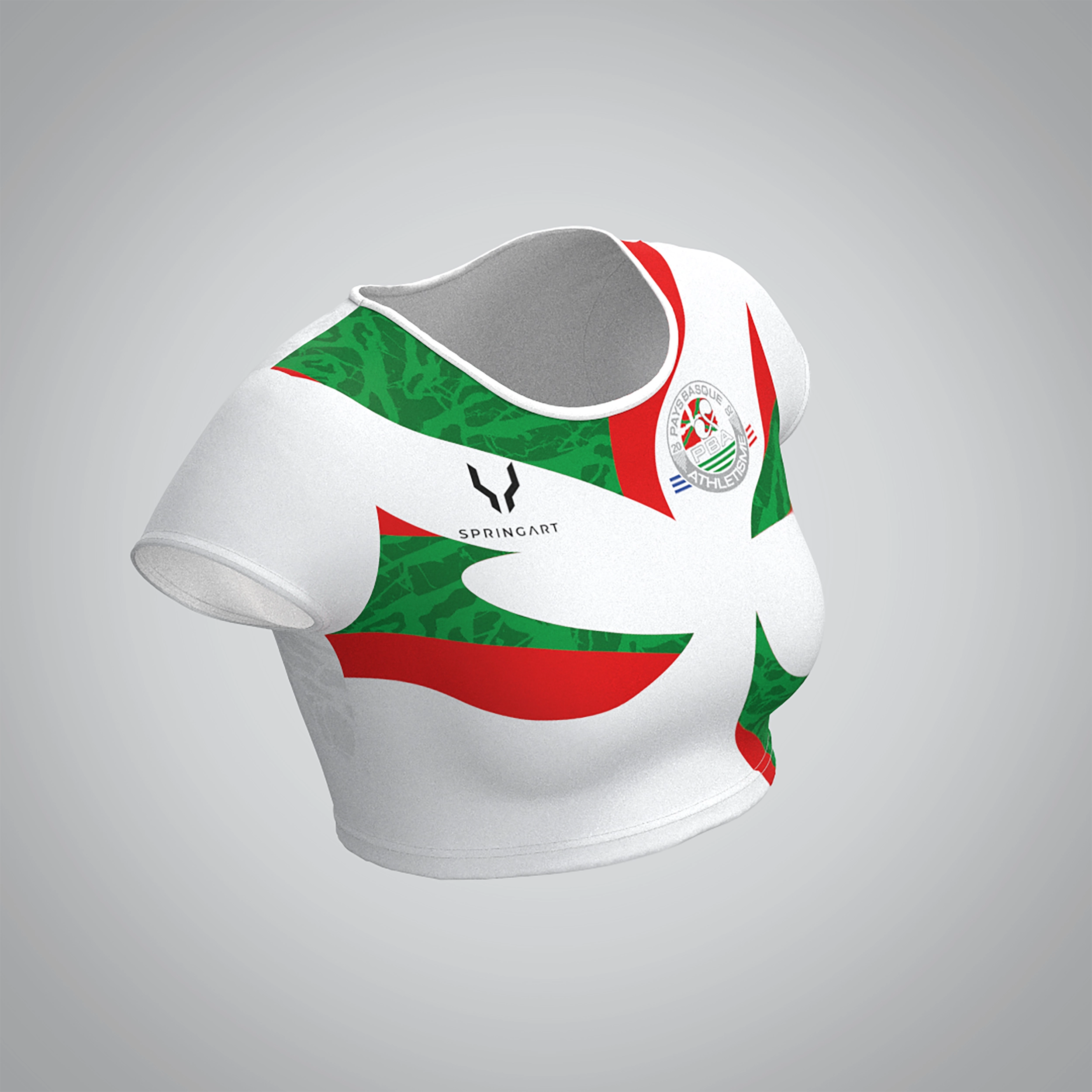 Brassière Manches Courtes Pays Basque athlétisme