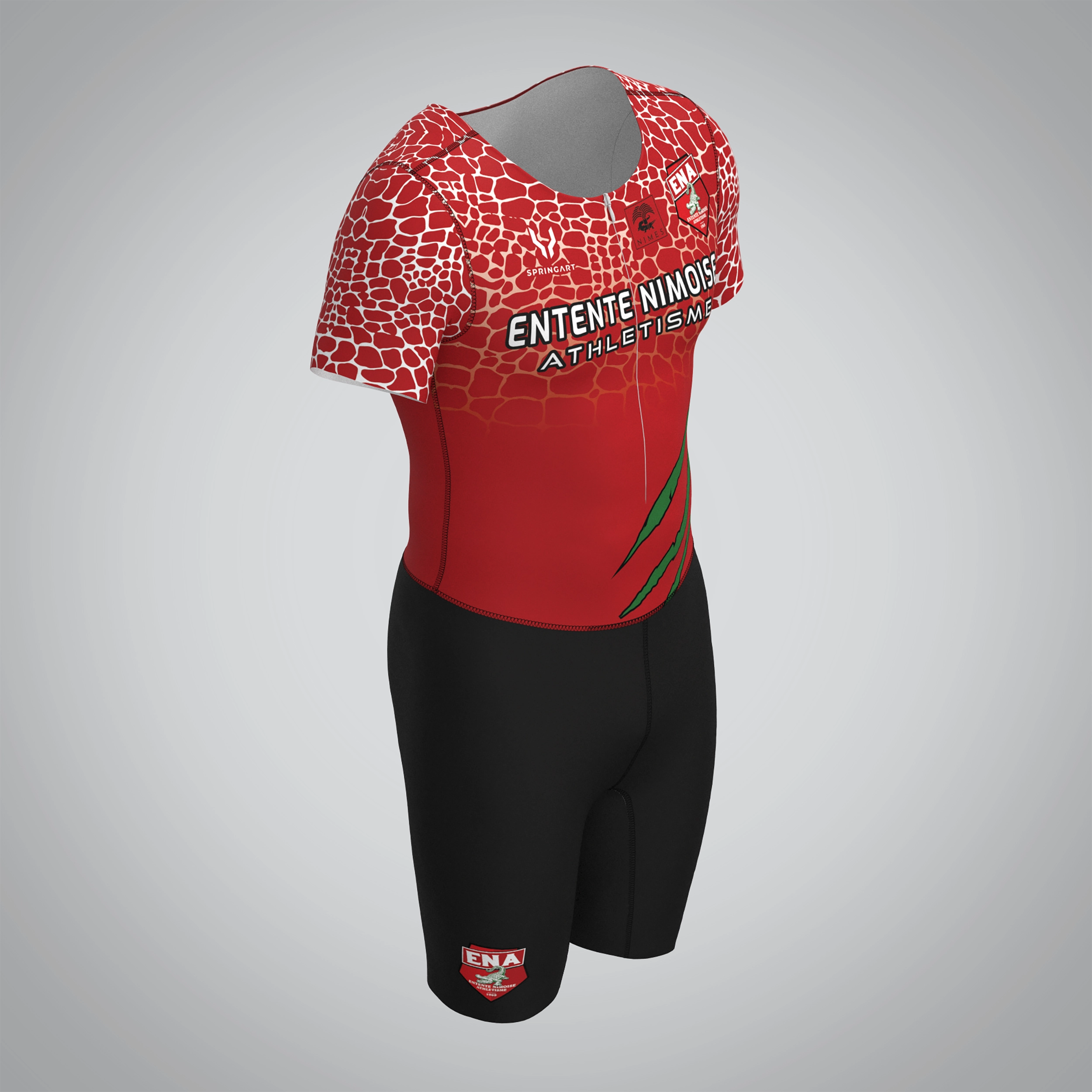 Combinaison Homme Manches Courtes Entente Nimoise Athlétisme