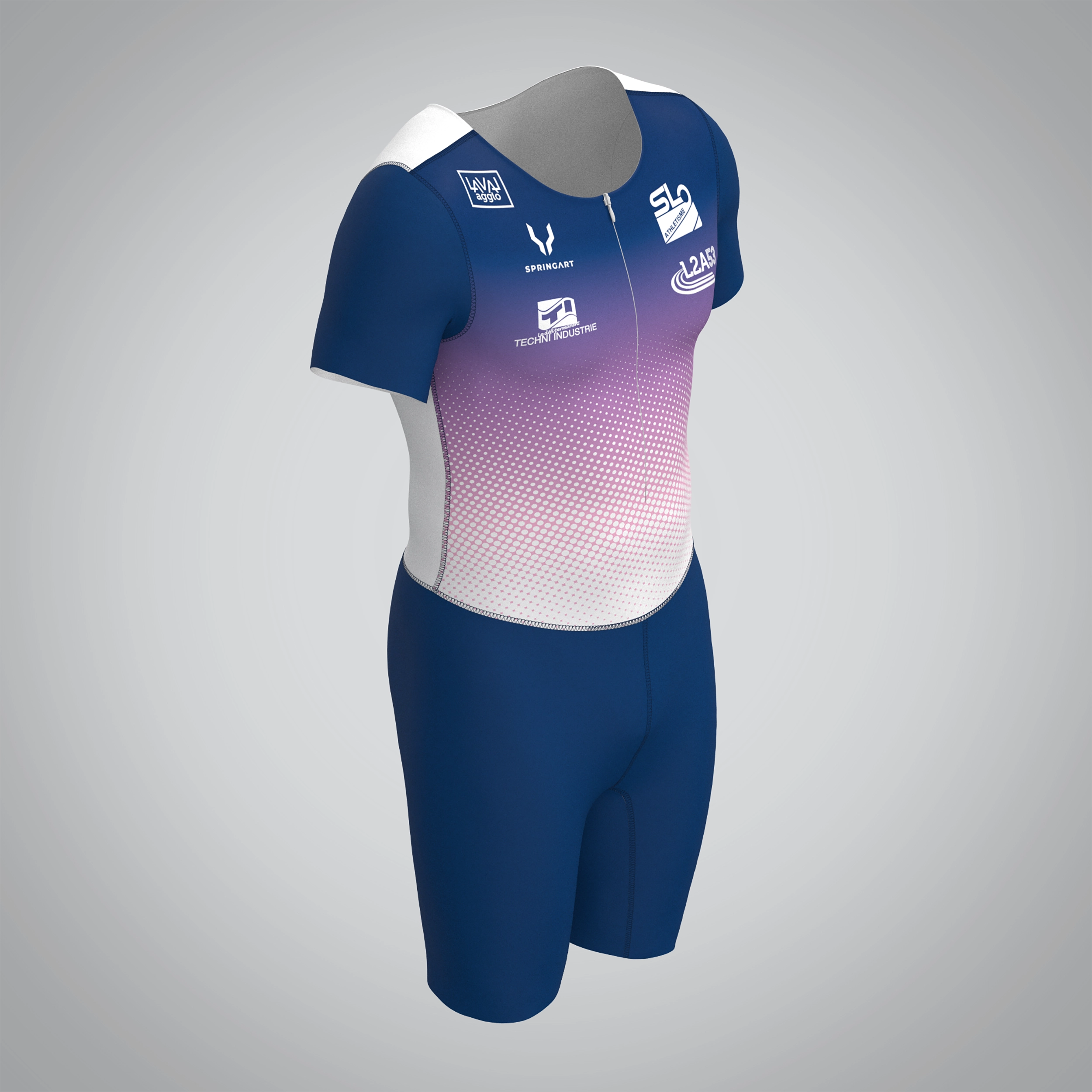 Combinaison Homme Manches Courtes Laval agglo Athlétisme 53