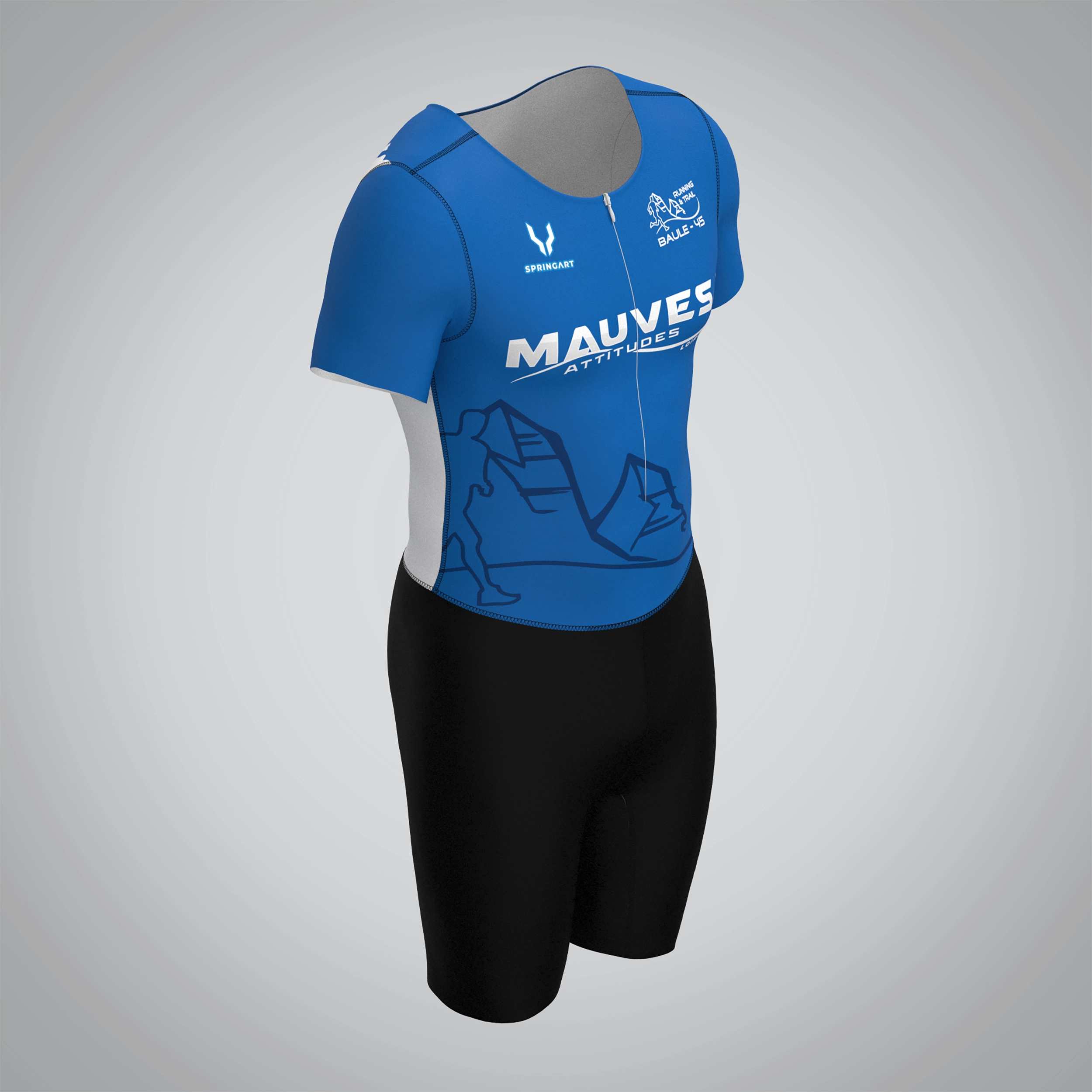 Combinaison Homme Manches Courtes Mauves Attitudes