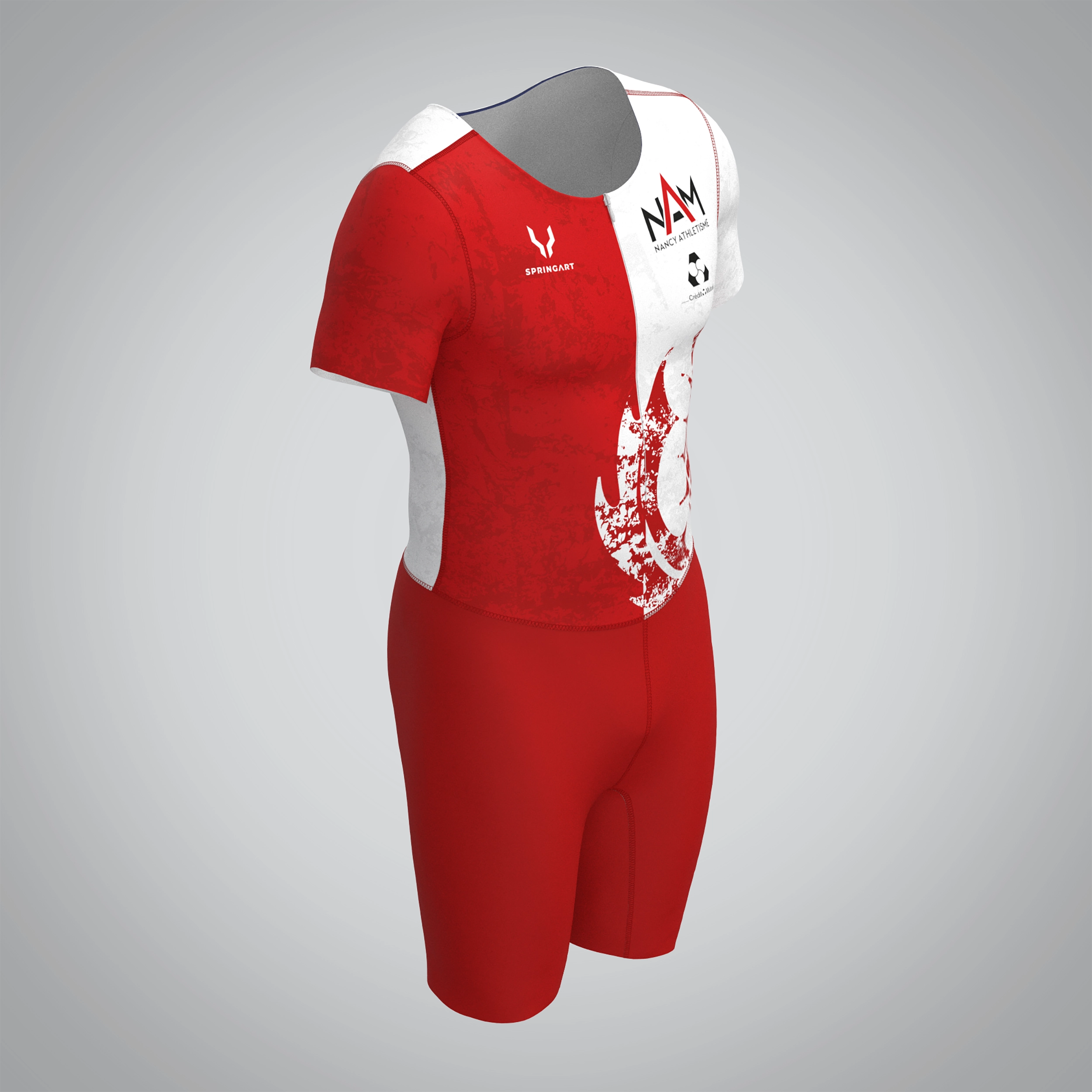 Combinaison Homme Manches Courtes Nancy Athlétisme Métropole